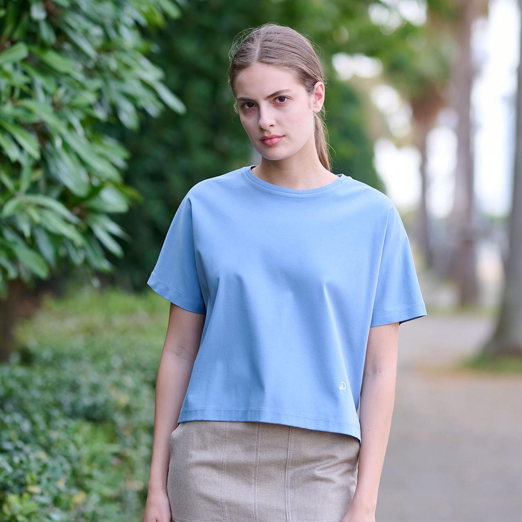 DRESSTERIOR「【接触冷感/抗菌防臭/消臭】アイスクリアコットンドルマンT」|Tシャツ・カットソー|