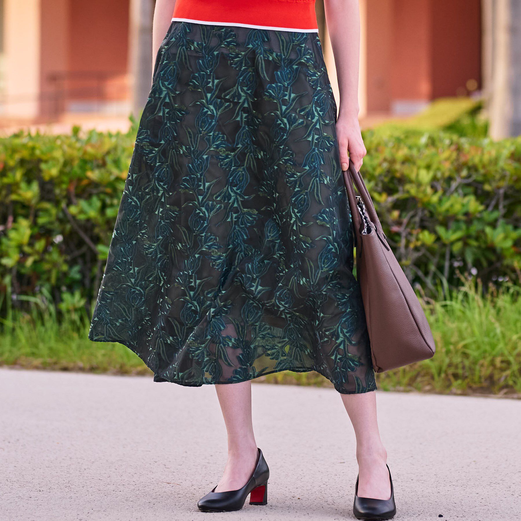 DRESSTERIOR「【きれいめ/裏地取り外し可】シアージャカードスカート」|スカート|