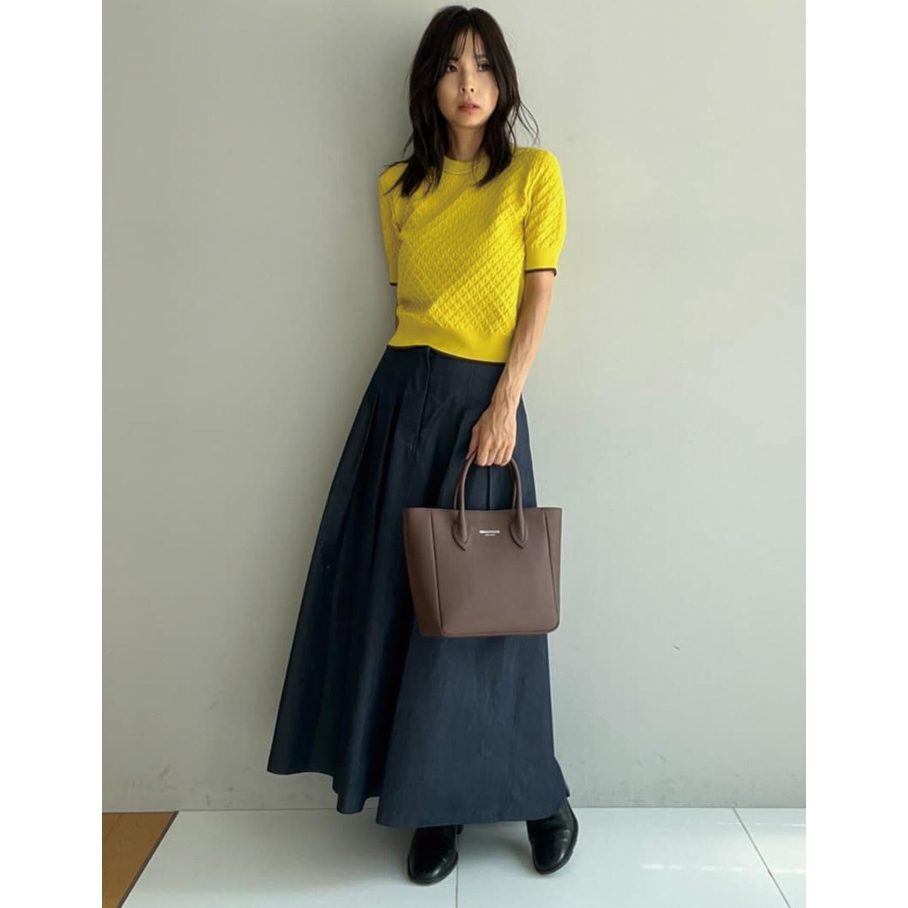 DRESSTERIOR「【6色展開/オンオフ】レース編みハーフスリーブニット」|ニット・セーター|