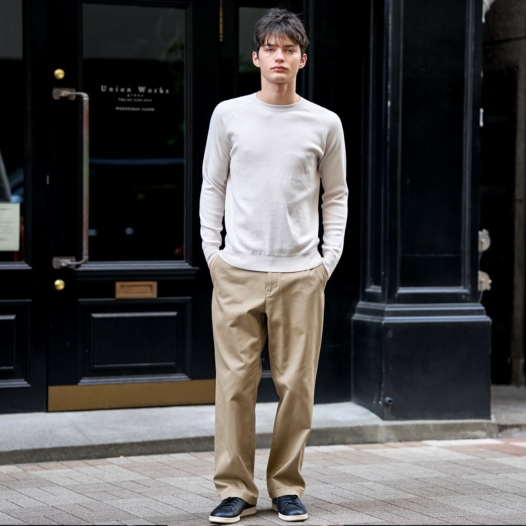 DRESSTERIOR「ウォッシャブル コットンカシミヤスムースニット」|ニット・セーター|