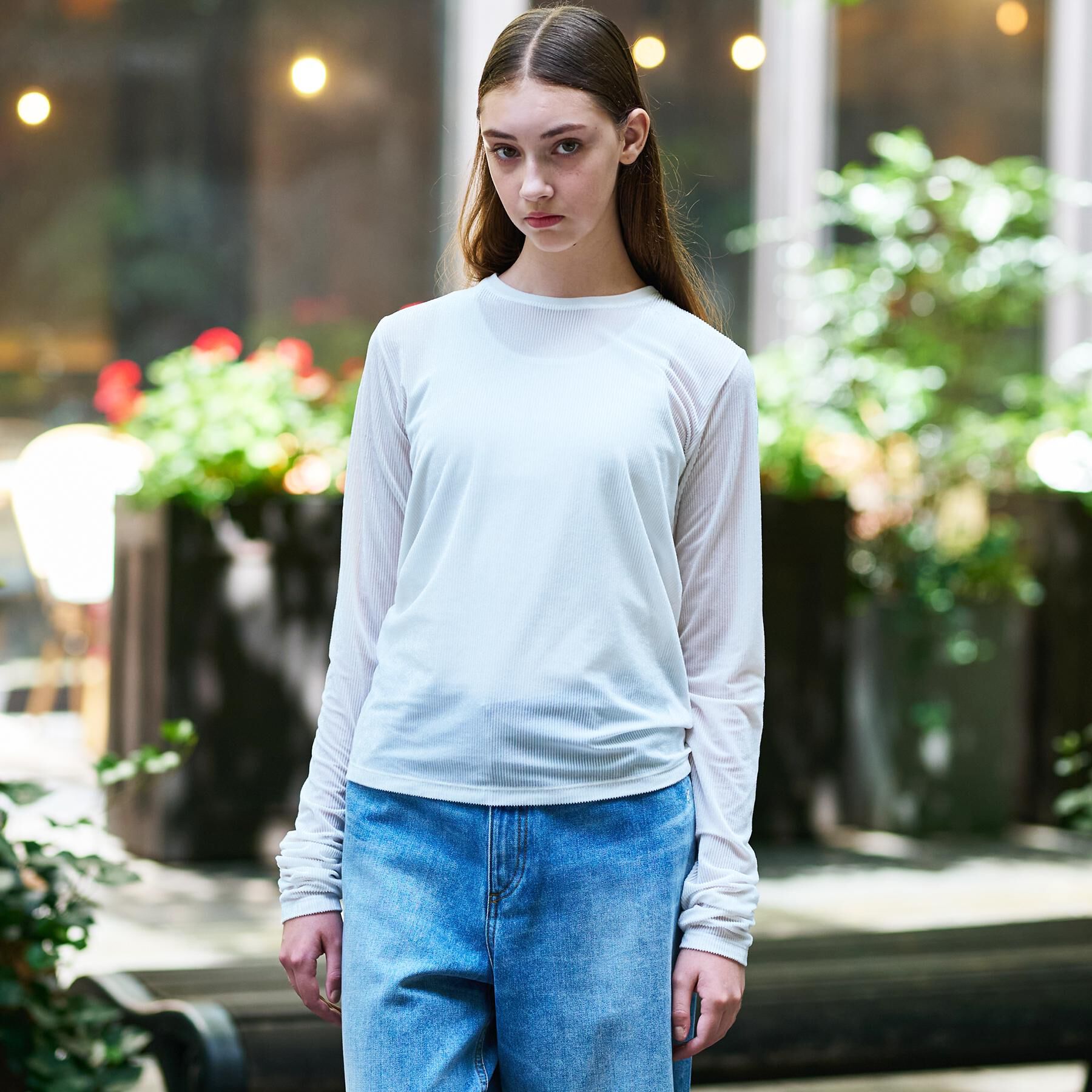 DRESSTERIOR「【洗える/リブベロア】シアーリブベロアカットソー」|Tシャツ・カットソー|