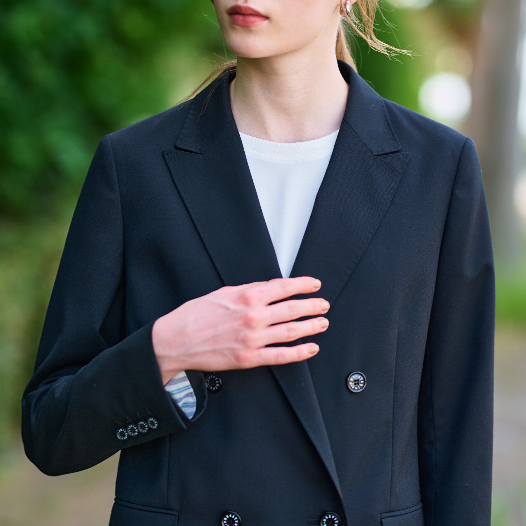 DRESSTERIOR「【セットアップ可/オンオフ】ブラックダブルジャケット」|テーラードジャケット|