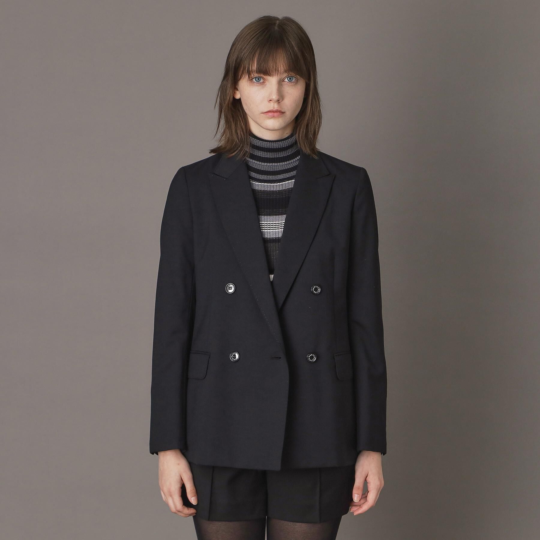 DRESSTERIOR「【セットアップ可/オンオフ】ブラックダブルジャケット」|テーラードジャケット|