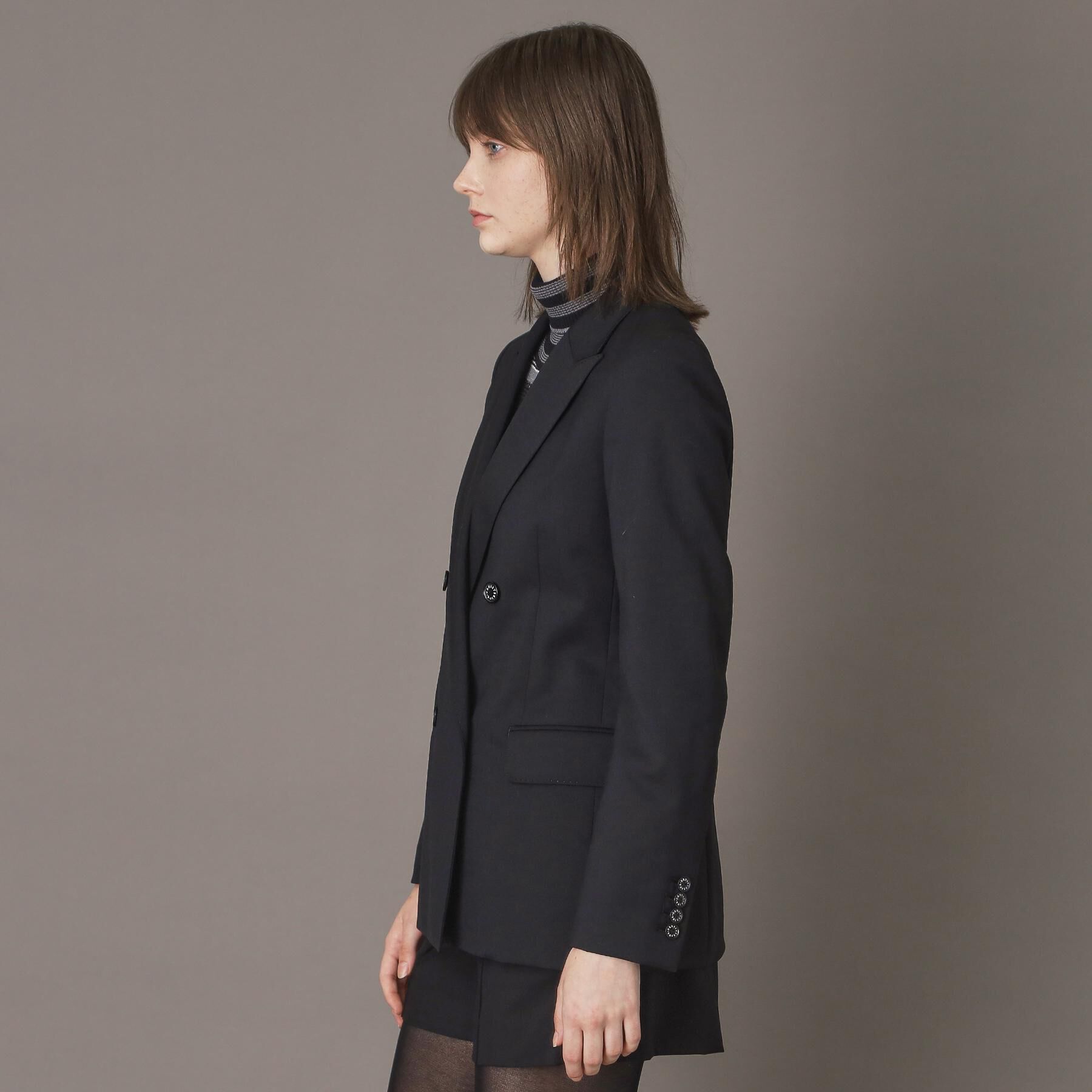 DRESSTERIOR「【セットアップ可/オンオフ】ブラックダブルジャケット」|テーラードジャケット|