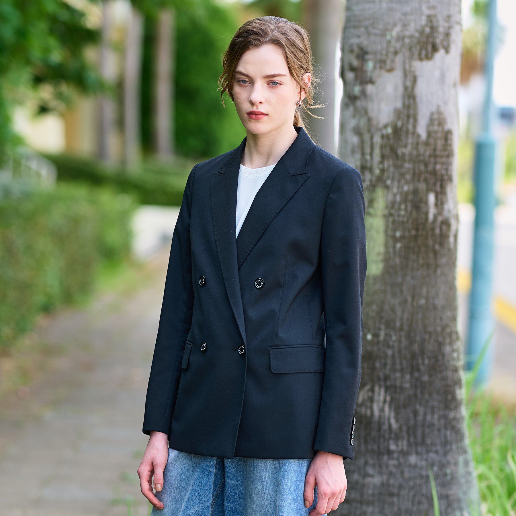 DRESSTERIOR「【セットアップ可/オンオフ】ブラックダブルジャケット」|テーラードジャケット|