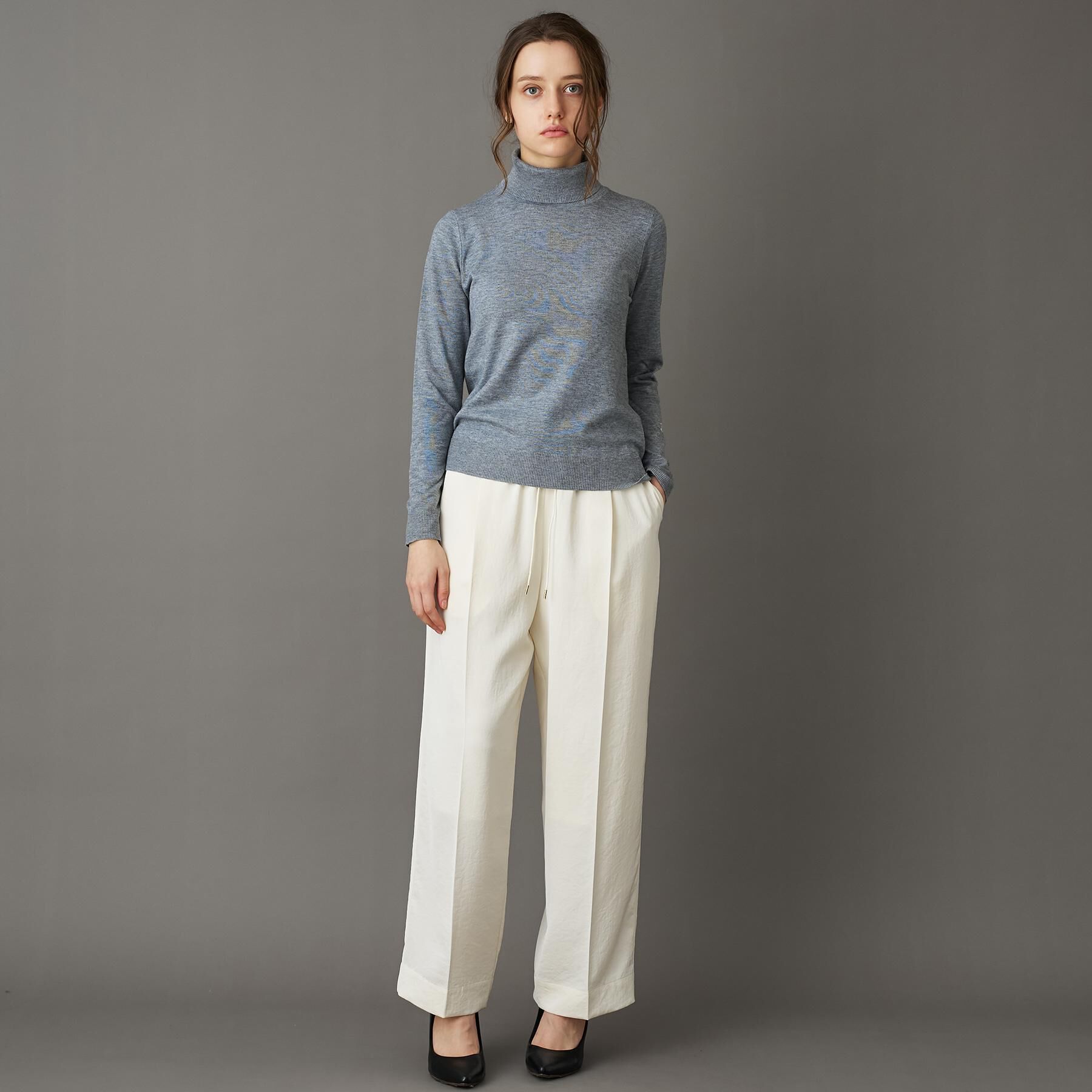 DRESSTERIOR「【CLASSY.12月号/otonaMUSE11月号掲載】ウールブレンド天竺タートルニット」|ニット・セーター|