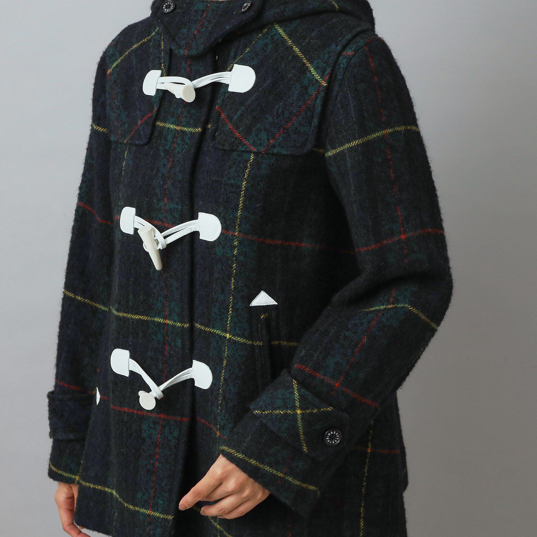 DRESSTERIOR「【CLASSY.12月号掲載】タータンチェックショートダッフル」|ダッフルコート|