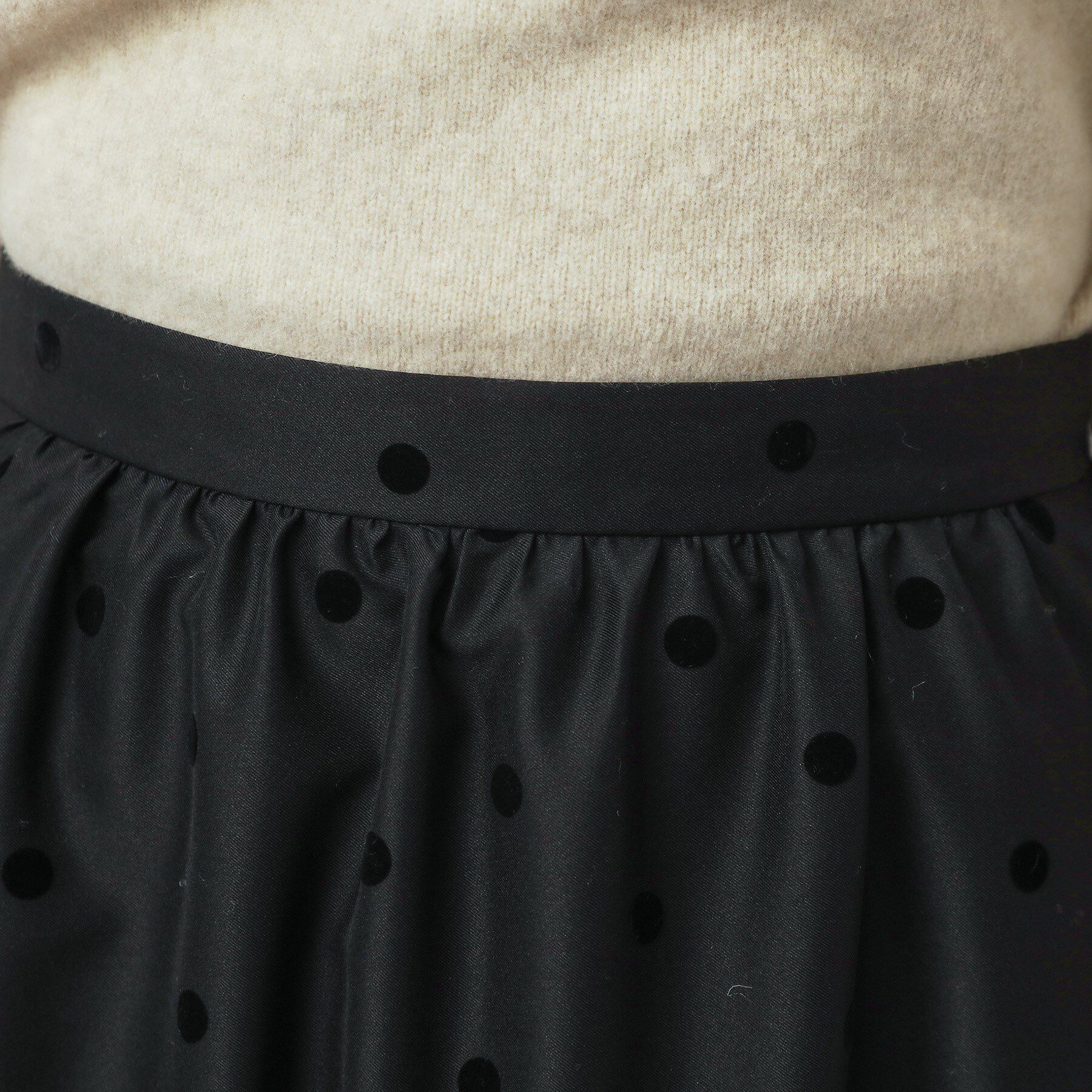 DRESSTERIOR「【CLASSY.12月号掲載】フロッキードットスカート」|スカート|