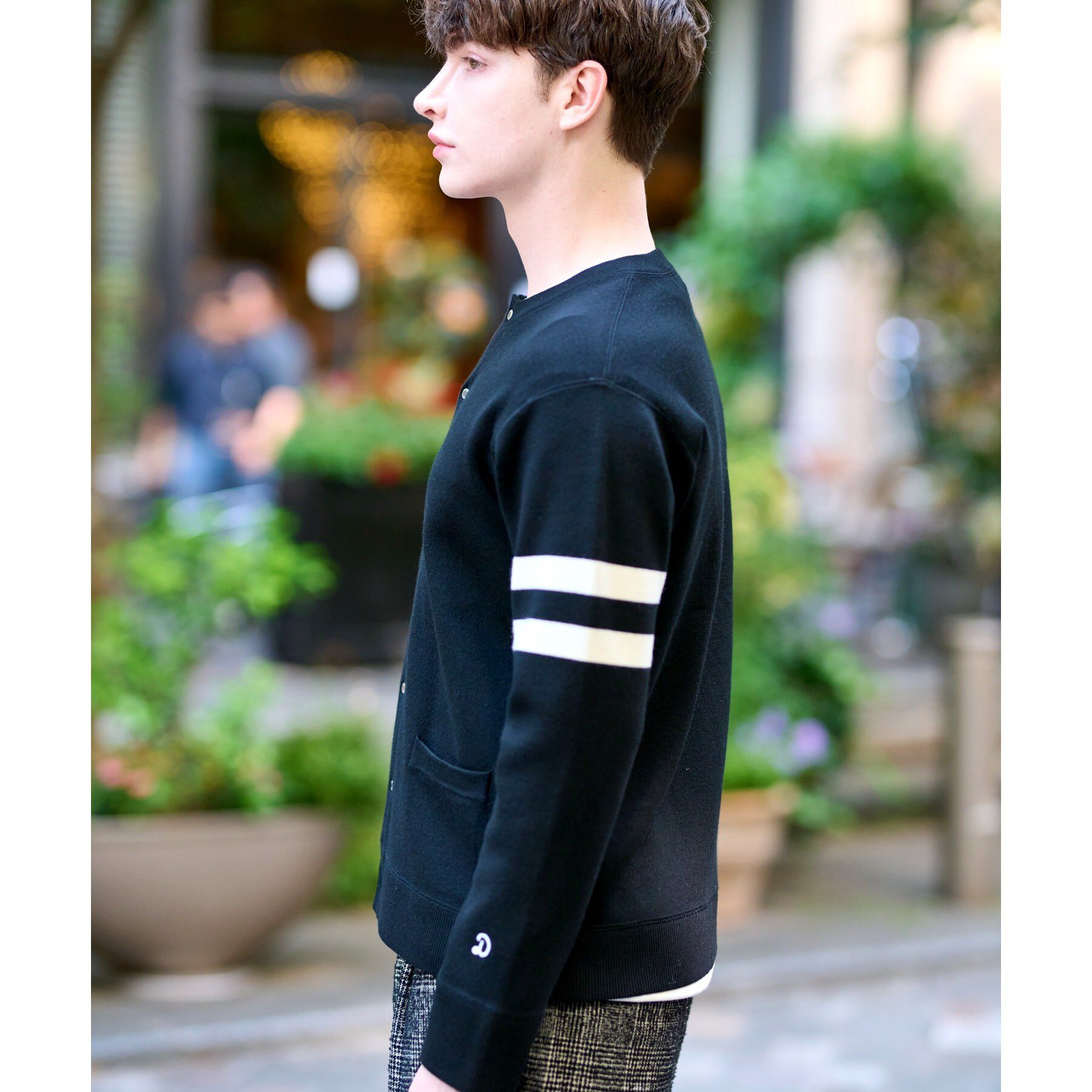 DRESSTERIOR「ウォッシャブル アームライン ラウンドカーディガン」|カーディガン|