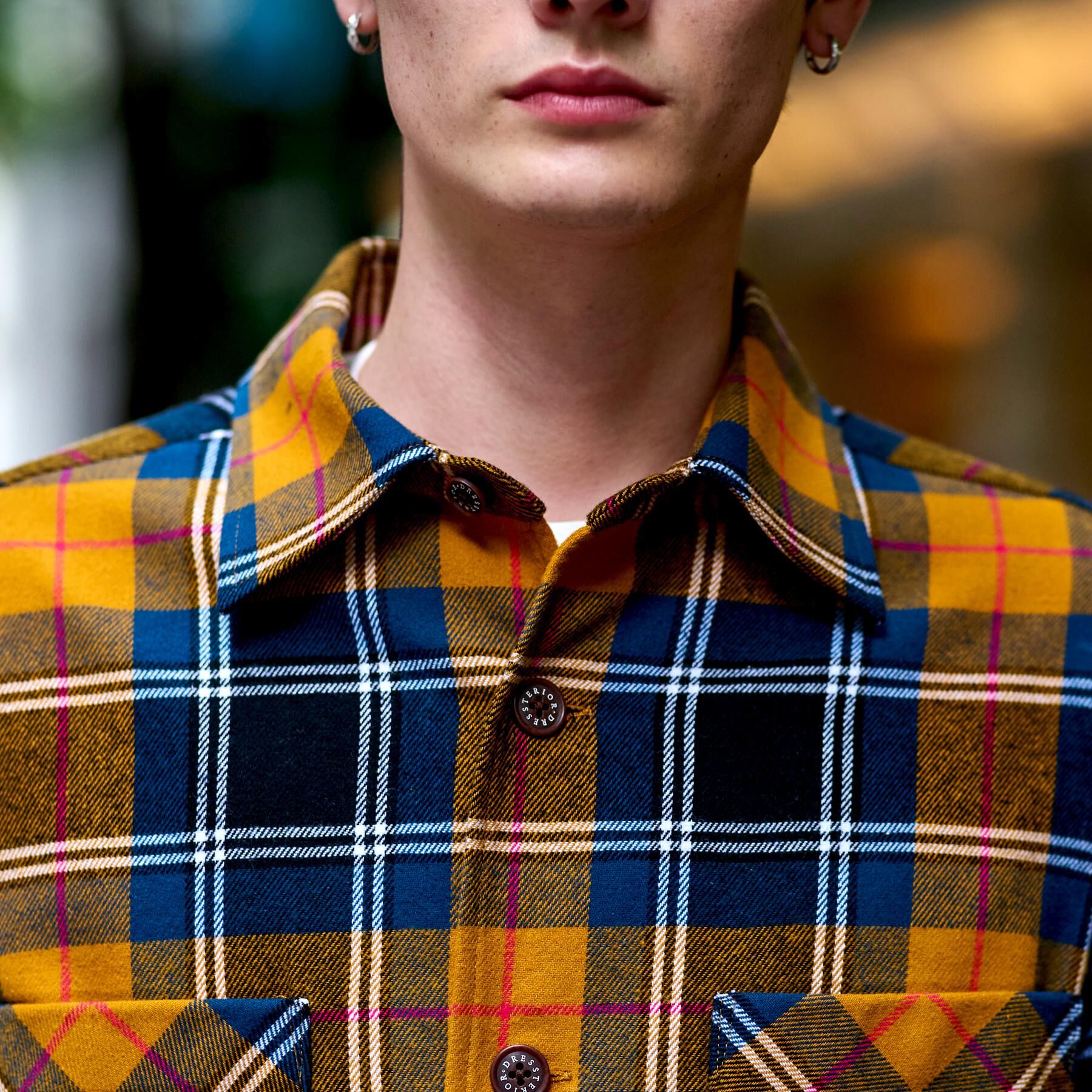 DRESSTERIOR「タータンチェック CPOシャツブルゾン」|シャツ・ブラウス|