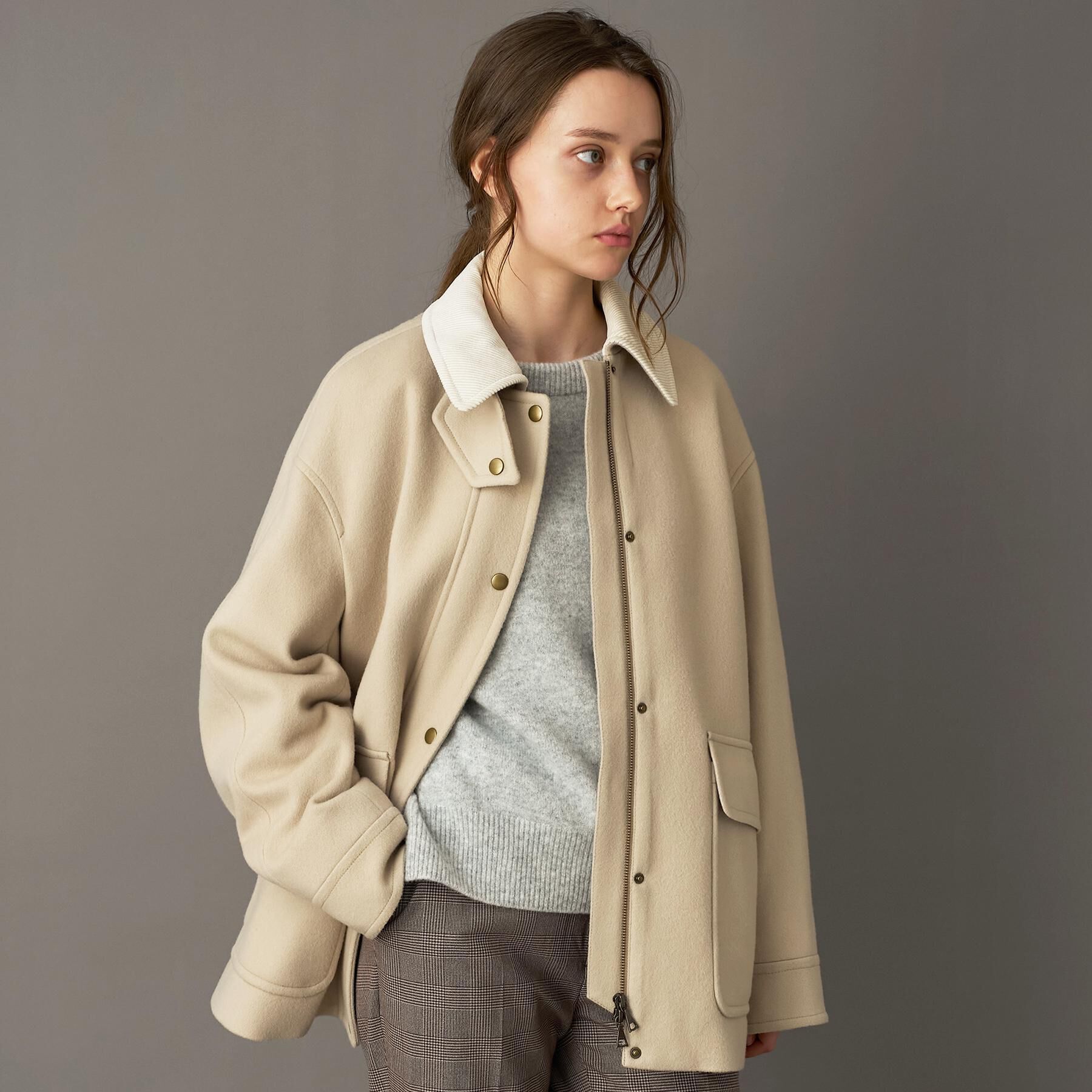 DRESSTERIOR「【CLASSY.12月号/otonaMUSE11月号掲載】ウールハンティングブルゾン」|ブルゾン・スタジャン|