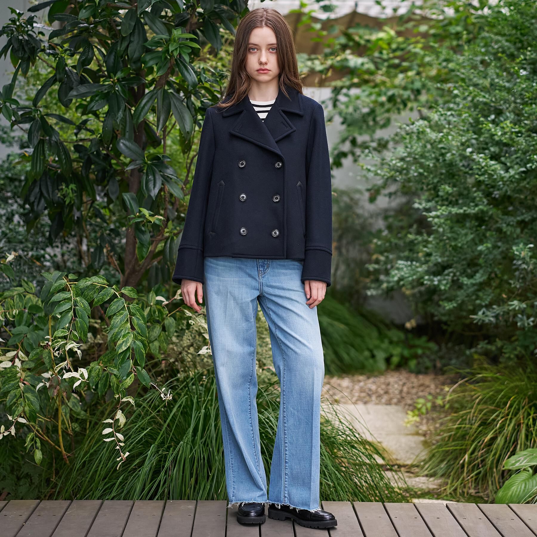 DRESSTERIOR「【CLASSY.12月号/otonaMUSE11月号掲載】Super140'sショートPジャケット」|ピーコート|