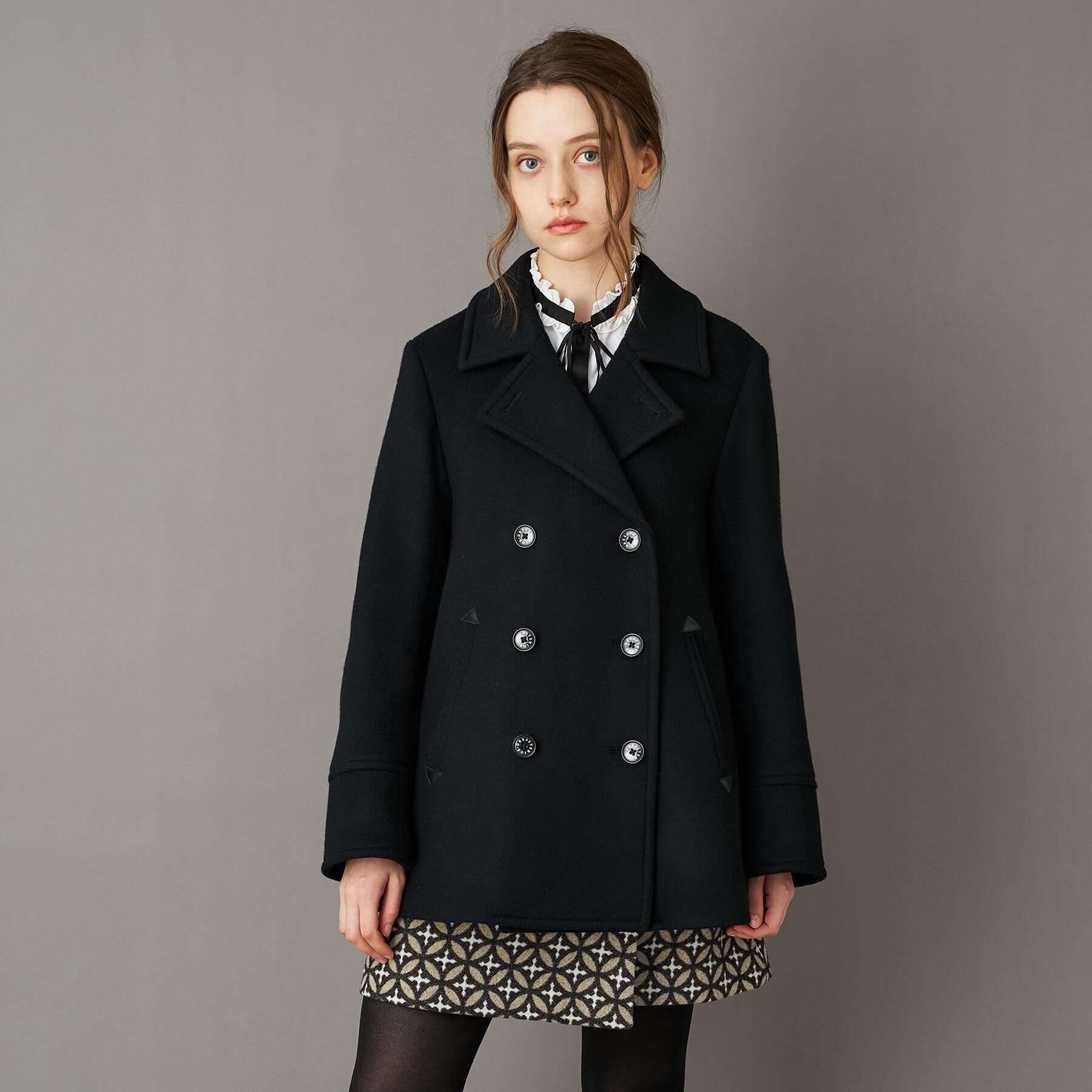 DRESSTERIOR「Super140&lsquo;sAラインPコート」|ピーコート|