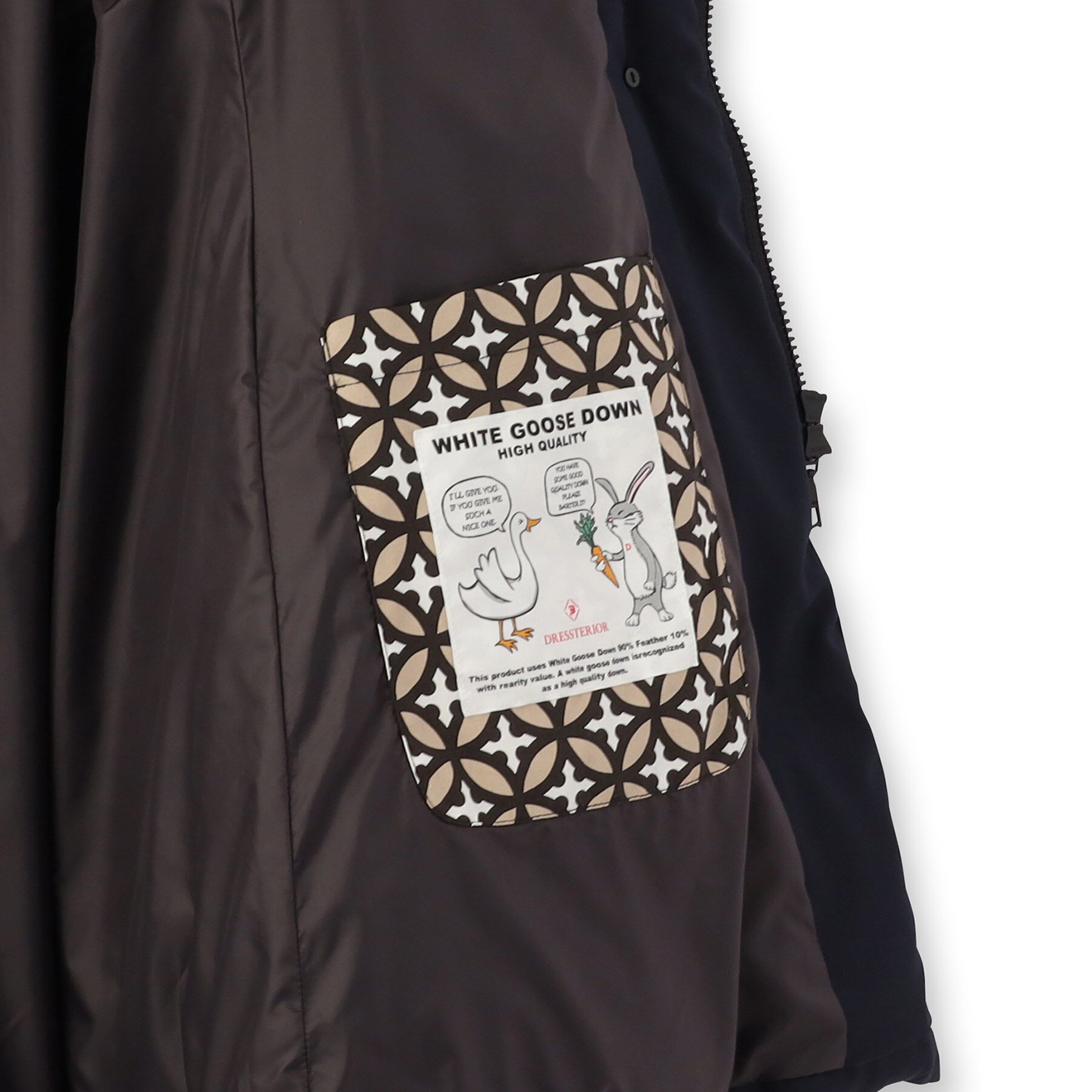 DRESSTERIOR「【CLASSY.12月号掲載】ブルーFOXファーナポレオンホワイトグースダウン」|ダウン|