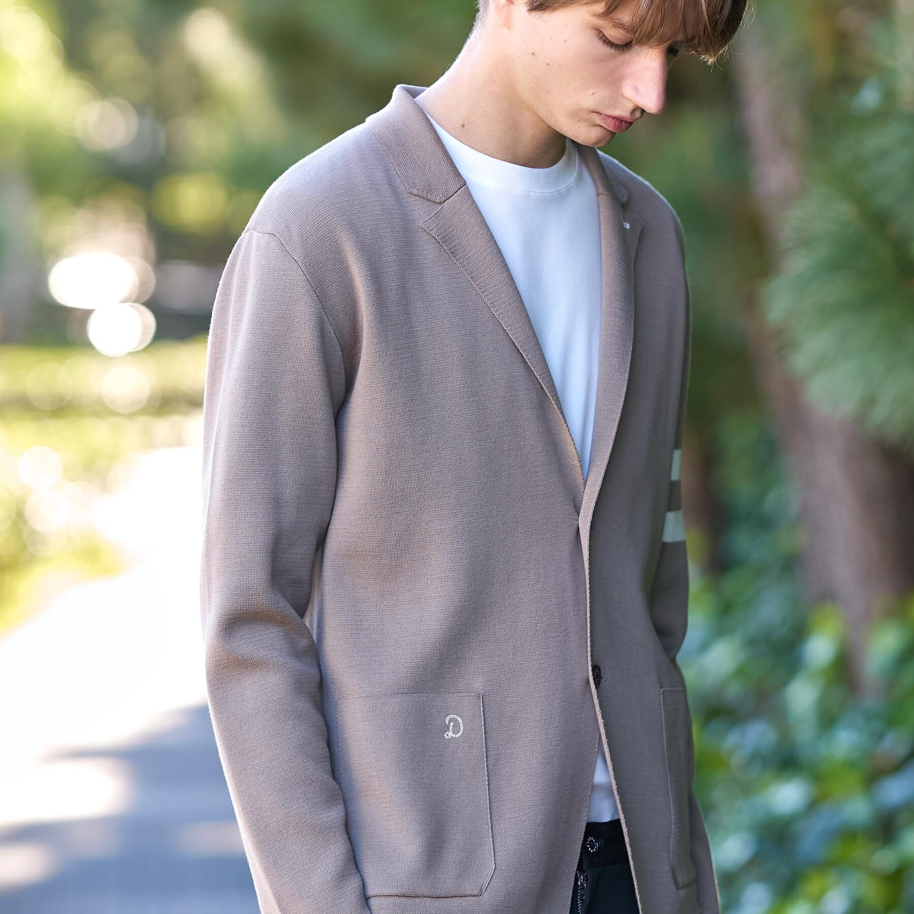 DRESSTERIOR「スプリング ニットジャケット」|カーディガン|