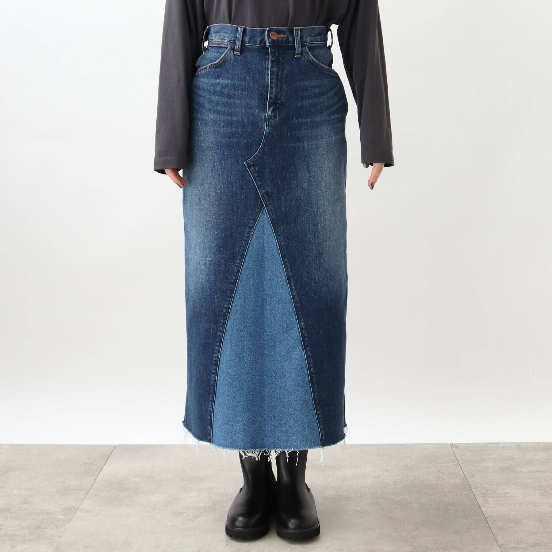 grove「別注リメイク風デニムスカート【Wrangler（ラングラー）】」|スカート|