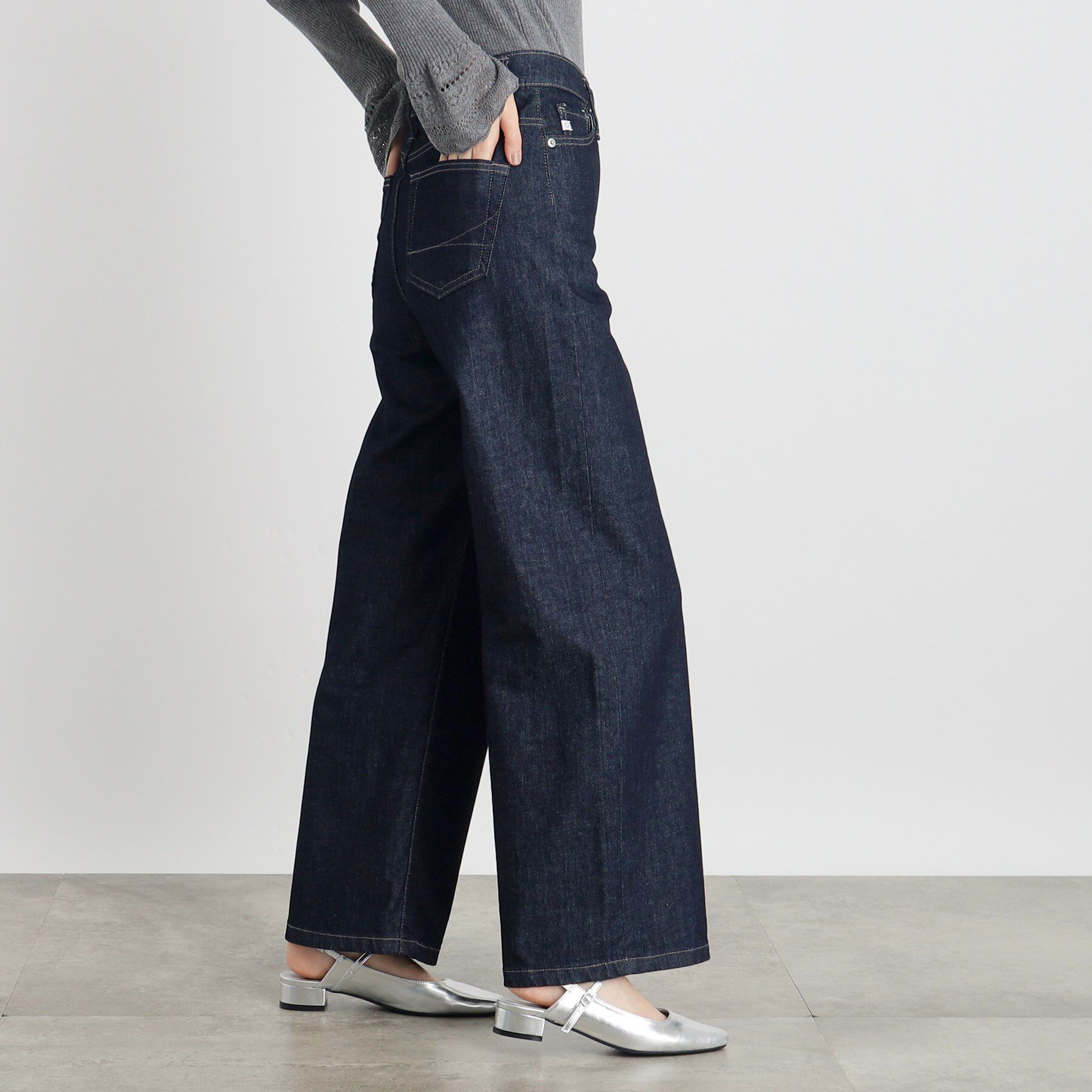 grove「【SOMETHING&times;grove別注】LISAWIDE DENIM PANTS」|デニム|