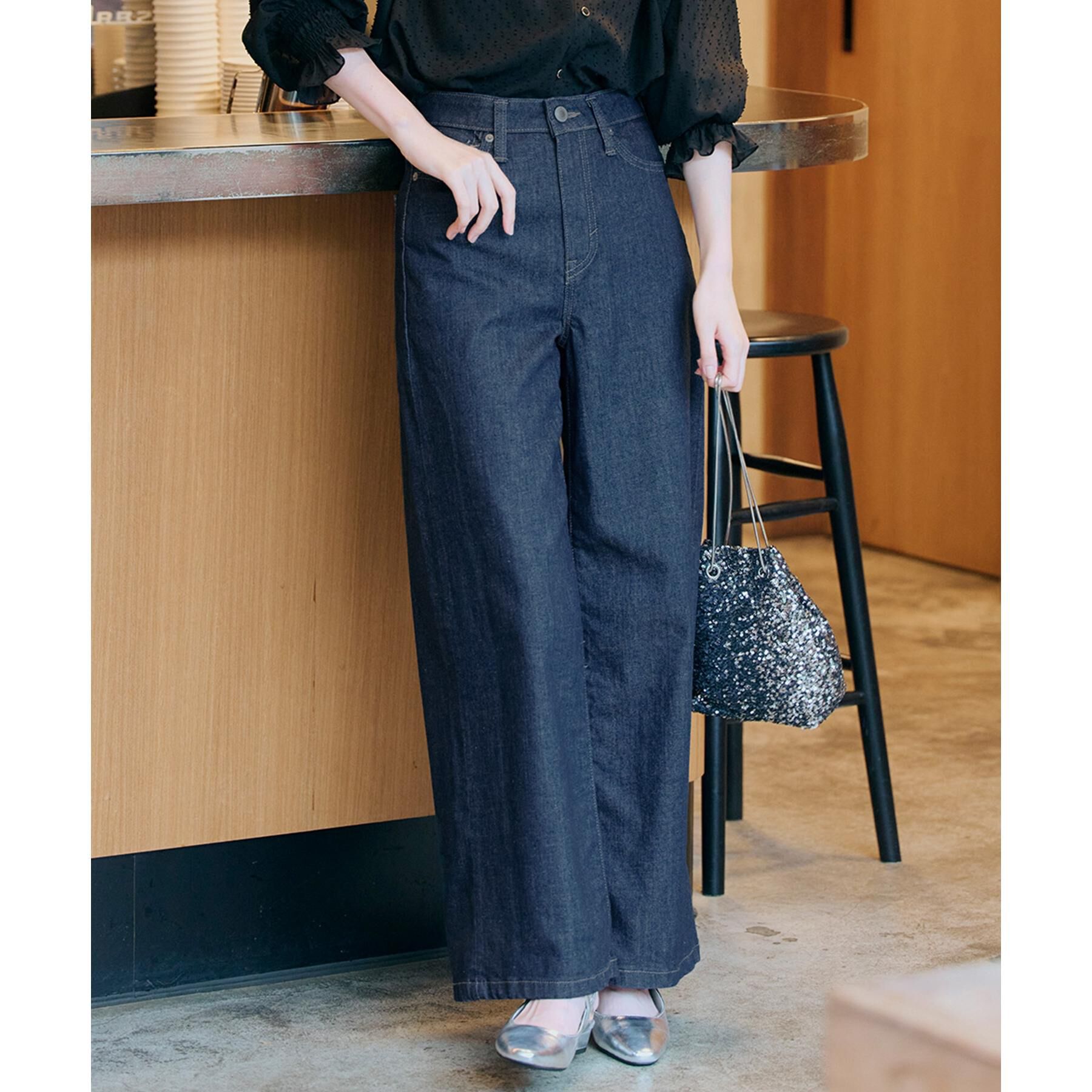 grove「【SOMETHING&times;grove別注】LISAWIDE DENIM PANTS」|デニム|