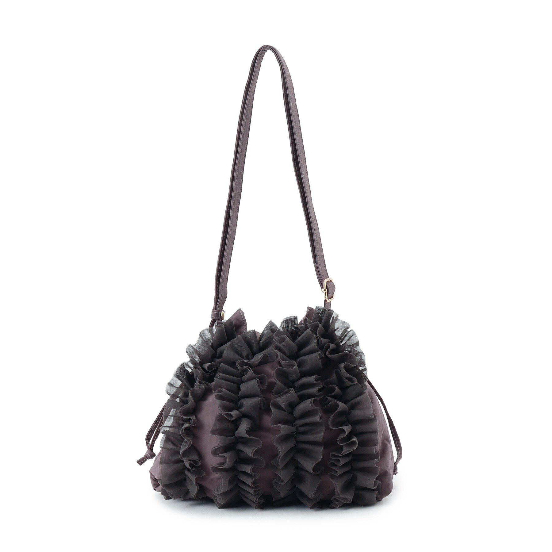 grove「チュールティアード巾着ショルダー」|ショルダー・メッセンジャー|