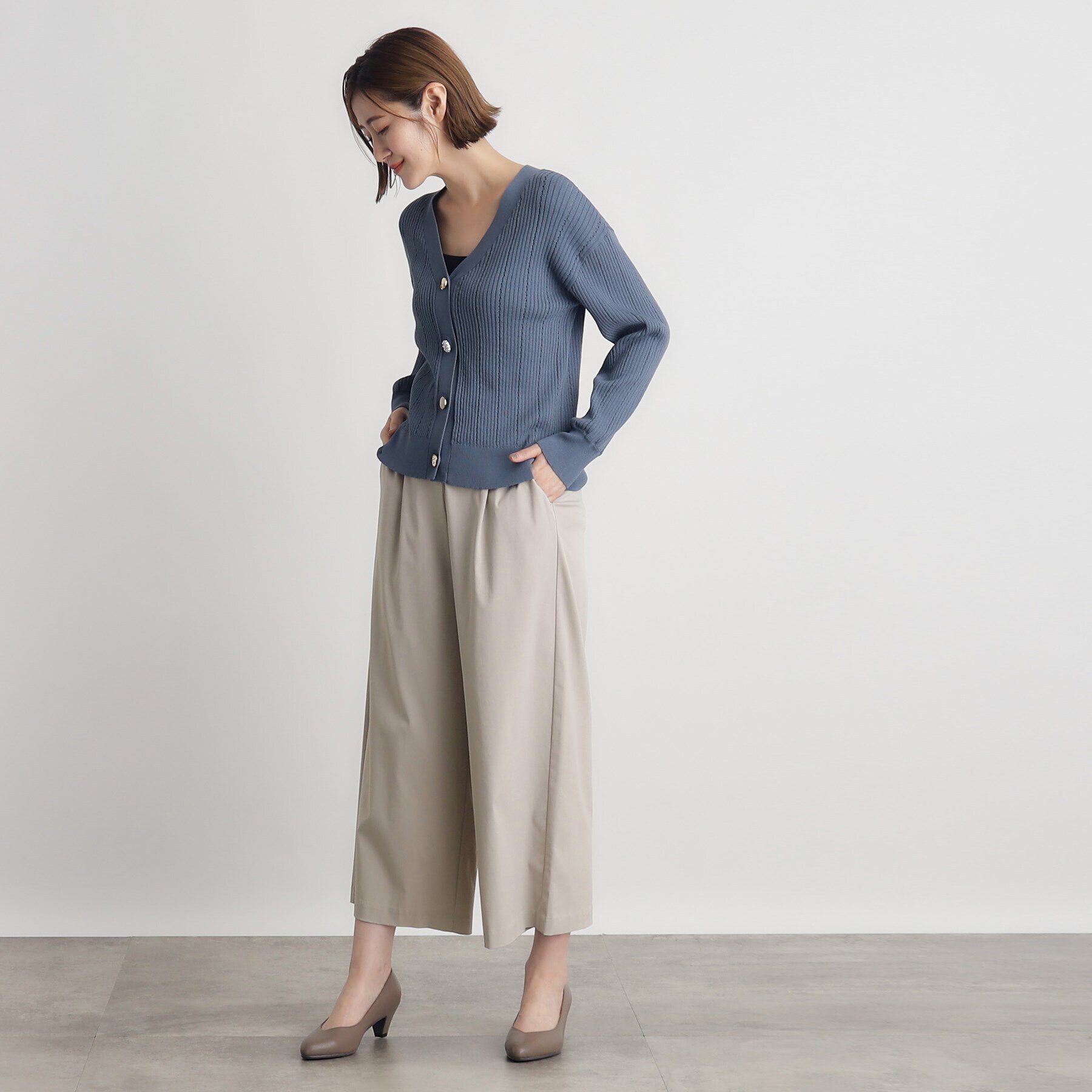 grove「【接触冷感】ハイパーストレッチワイドパンツ」|その他|