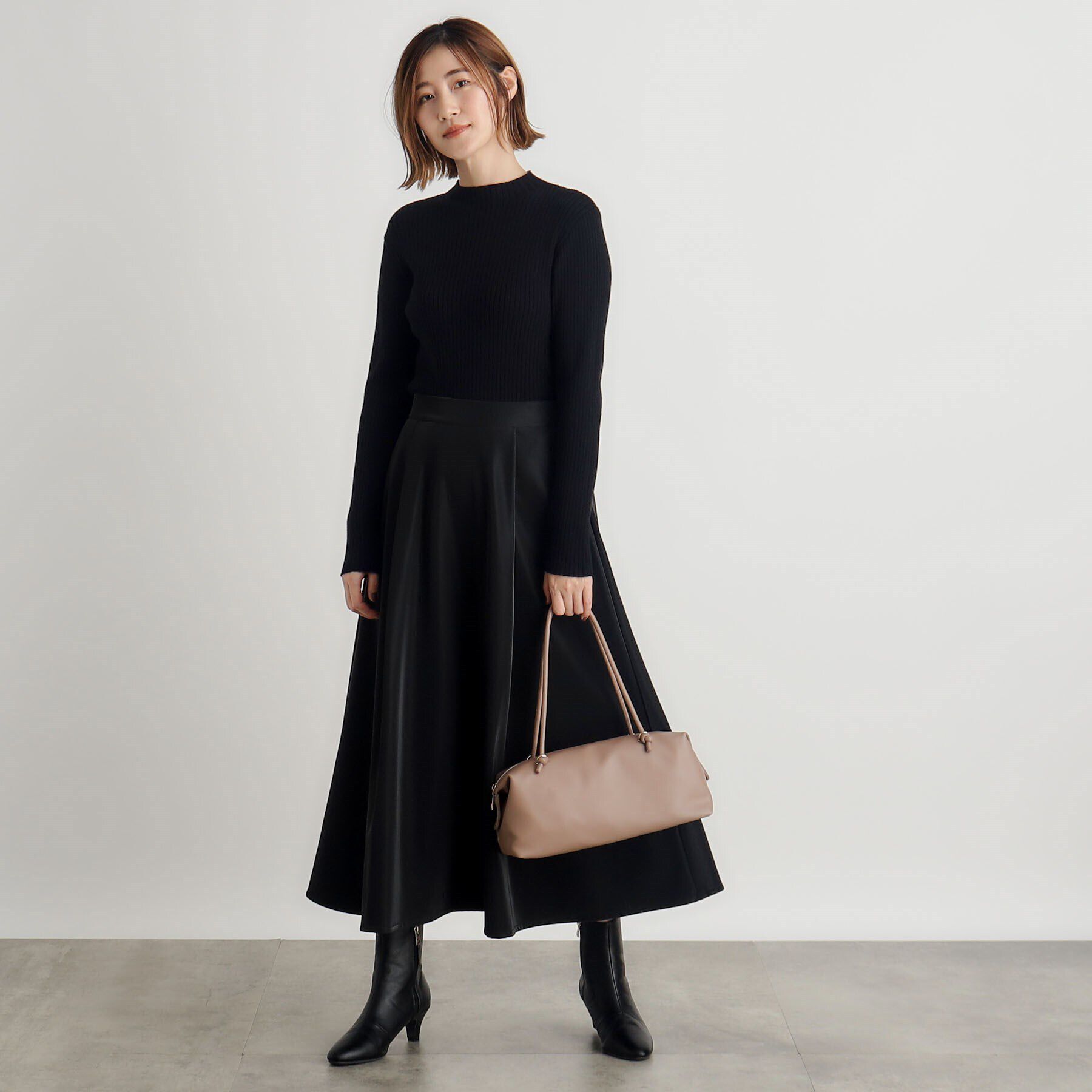 grove「ロープノットロングハンドルボストン」|ハンドバッグ|