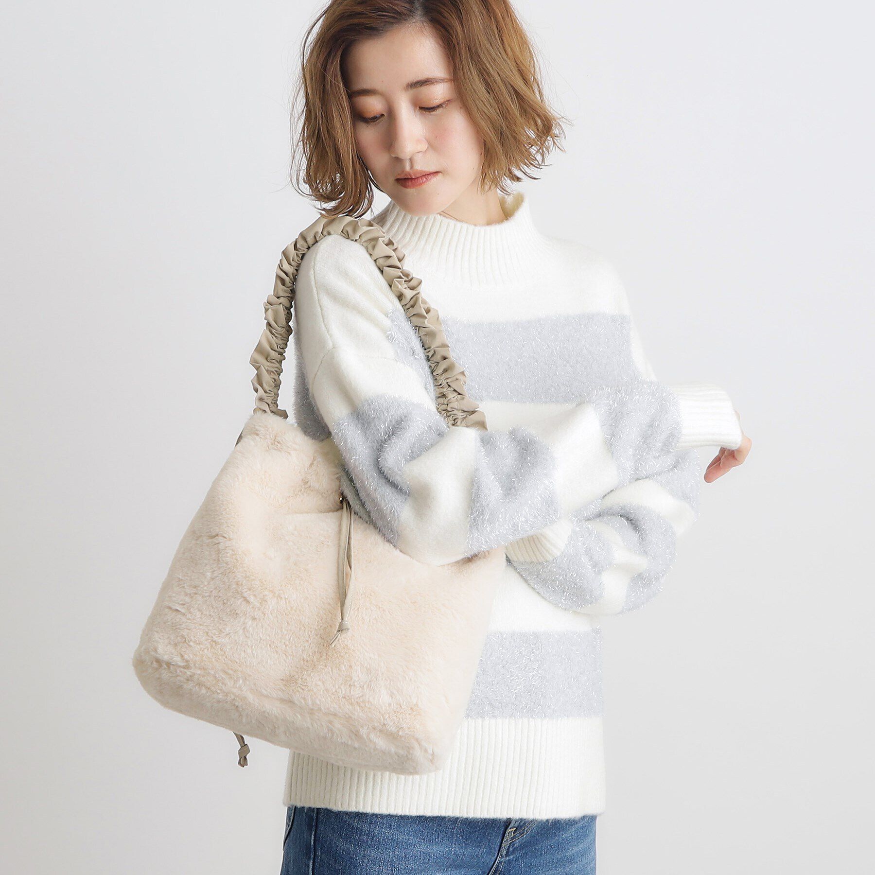 grove「ギャザーハンドルエコファードロストショルダー」|ショルダー・メッセンジャー|