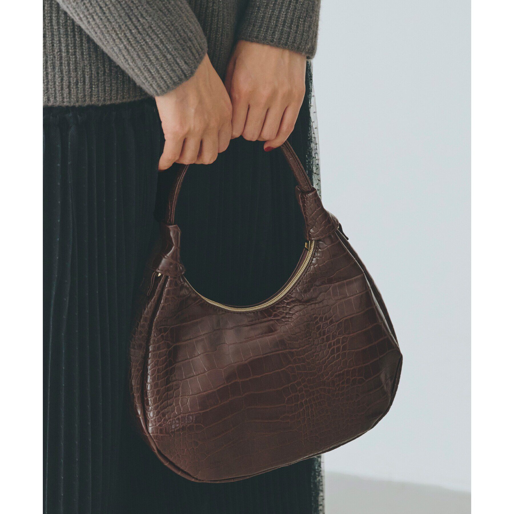 grove「【雑誌掲載】ムーン2WAYショルダー」|ショルダー・メッセンジャー|ブラウン(744)