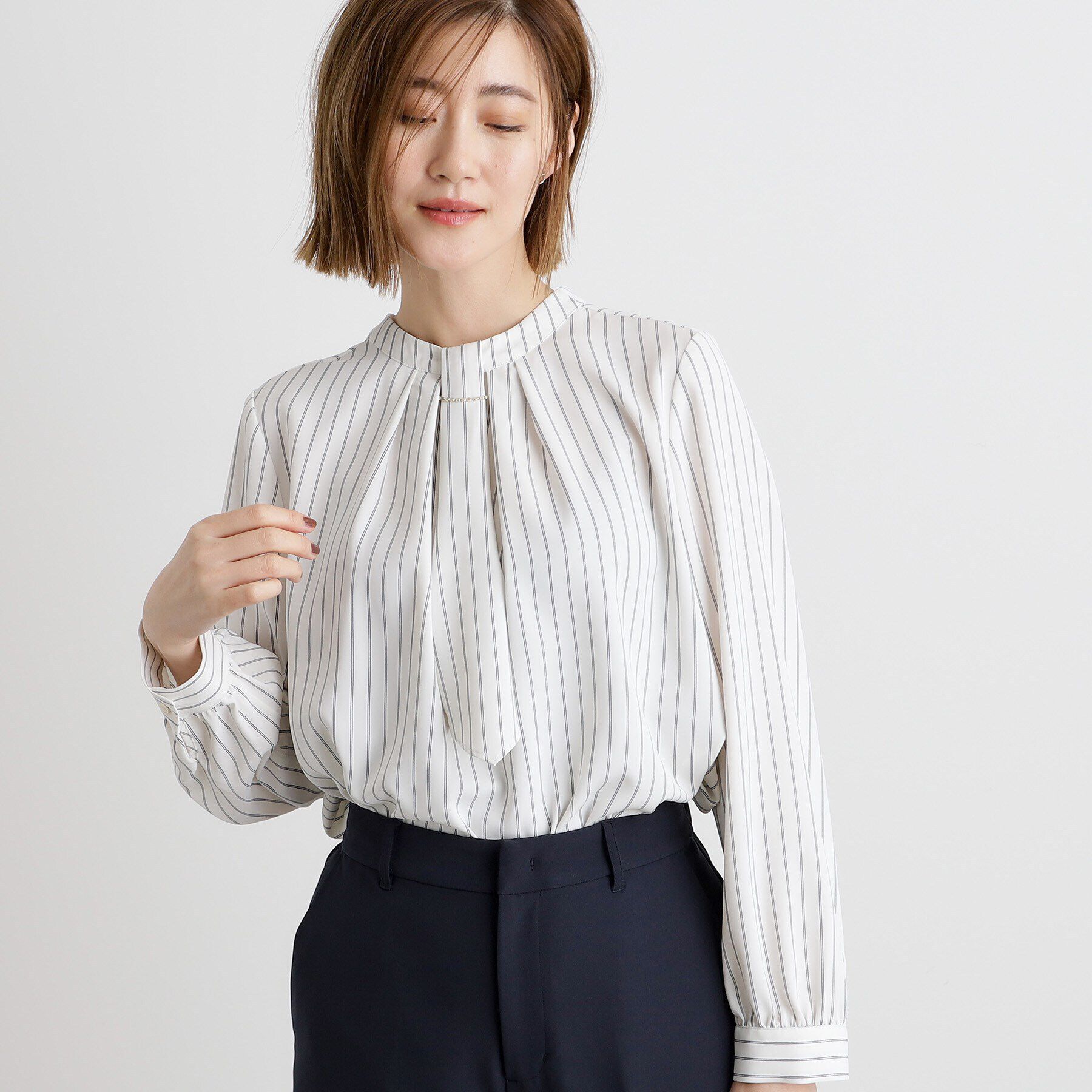 grove「マルチWAYボウタイブラウス」|シャツ・ブラウス|