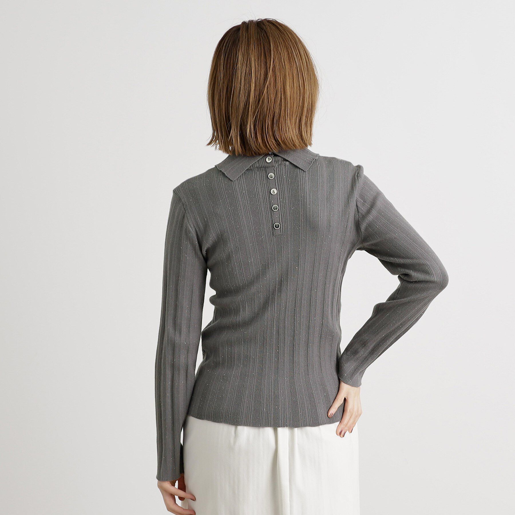 grove「【雑誌掲載】アンジェリーナランダムリブプルオーバー」|ニット・セーター|