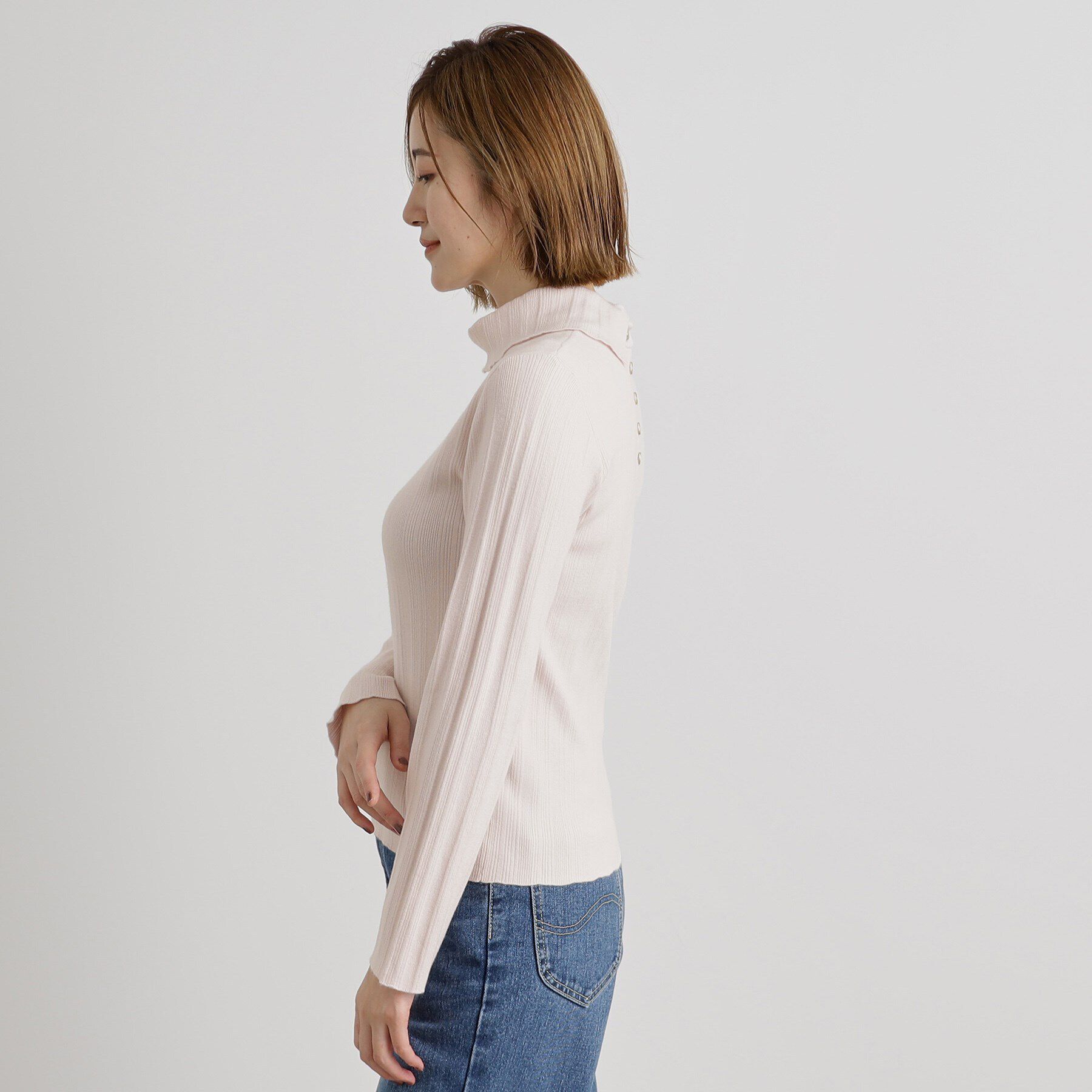 grove「【雑誌掲載】アンジェリーナランダムリブプルオーバー」|ニット・セーター|