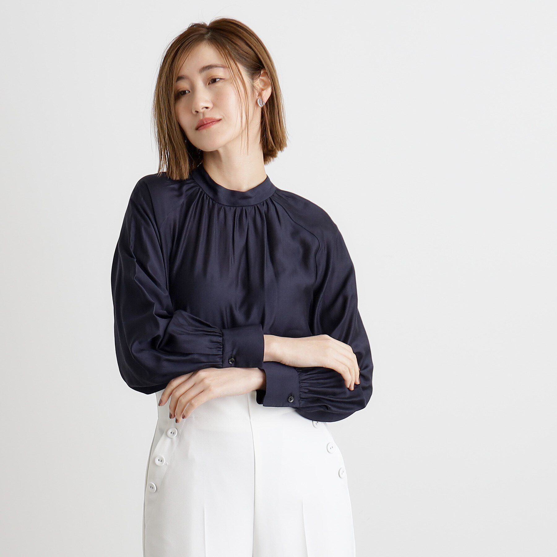 grove「ジャンパードレス＆ブラウスセットアップ」|ワンピース|