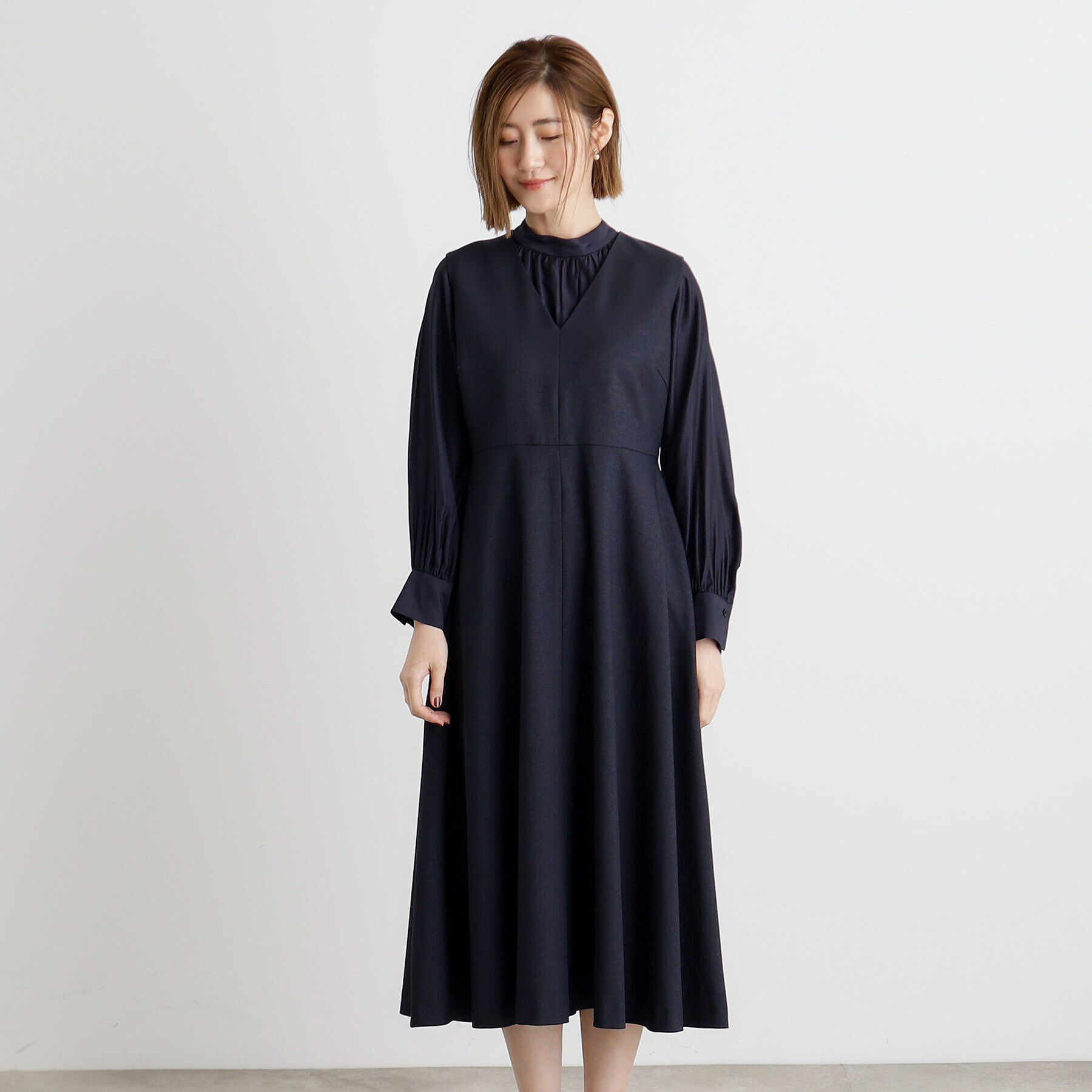 grove「ジャンパードレス＆ブラウスセットアップ」|ワンピース|