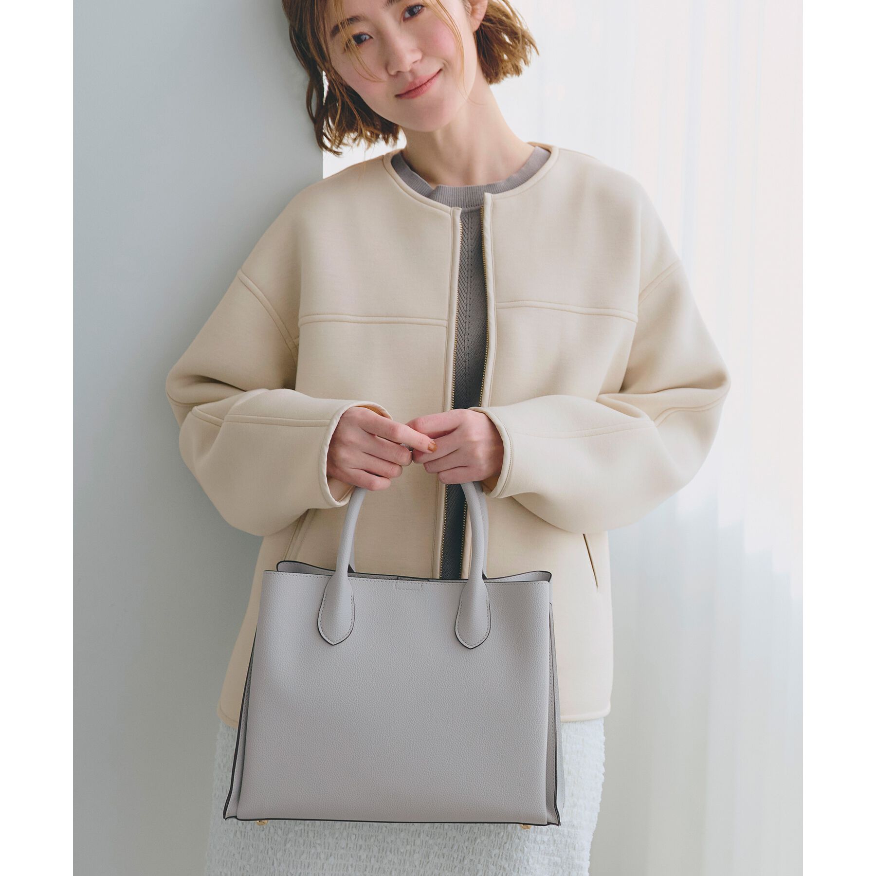 grove「【人間工学】中仕切り2WAYトート【入卒対応可】」|ショルダー・メッセンジャー|サックスブルー(09