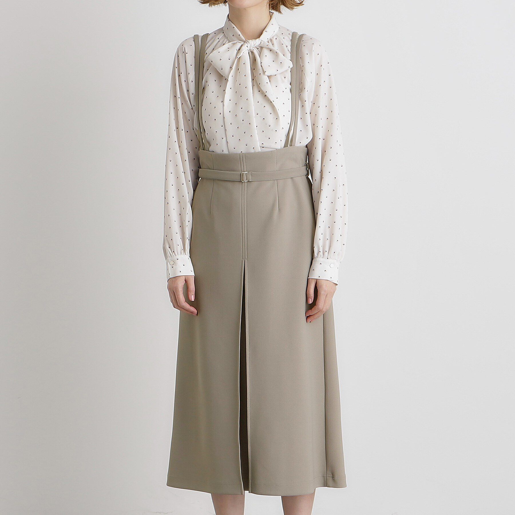 grove「取り外しストラップ付ナロースカート」|スカート|