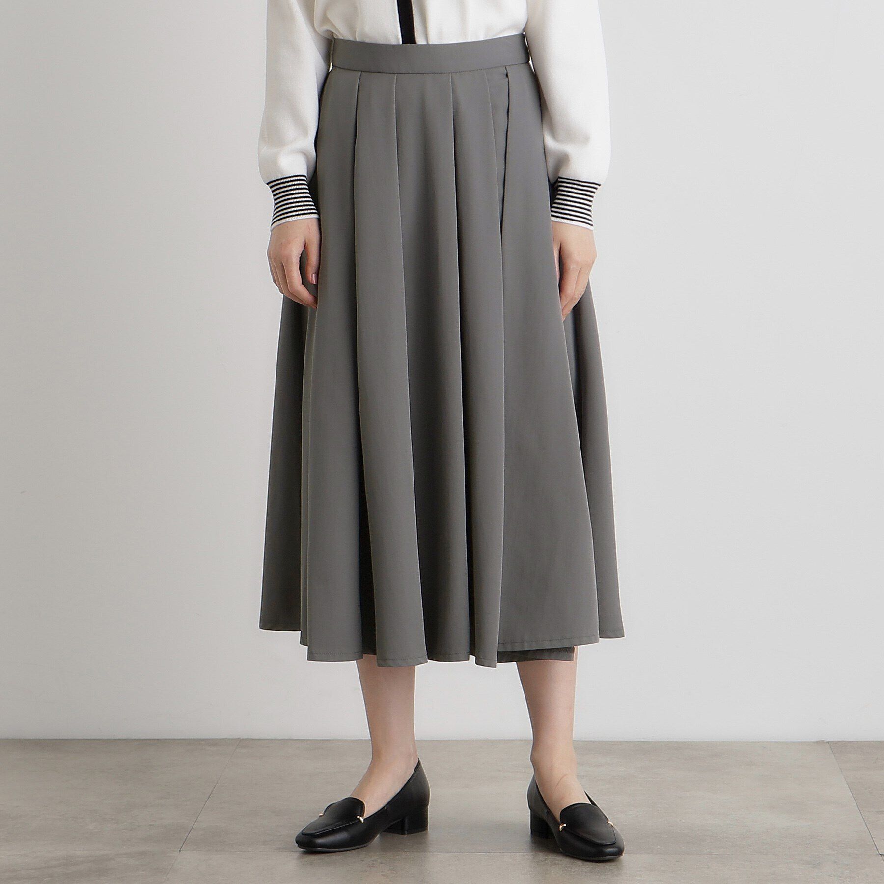 grove「イレギュラータックフレアスカート」|スカート|