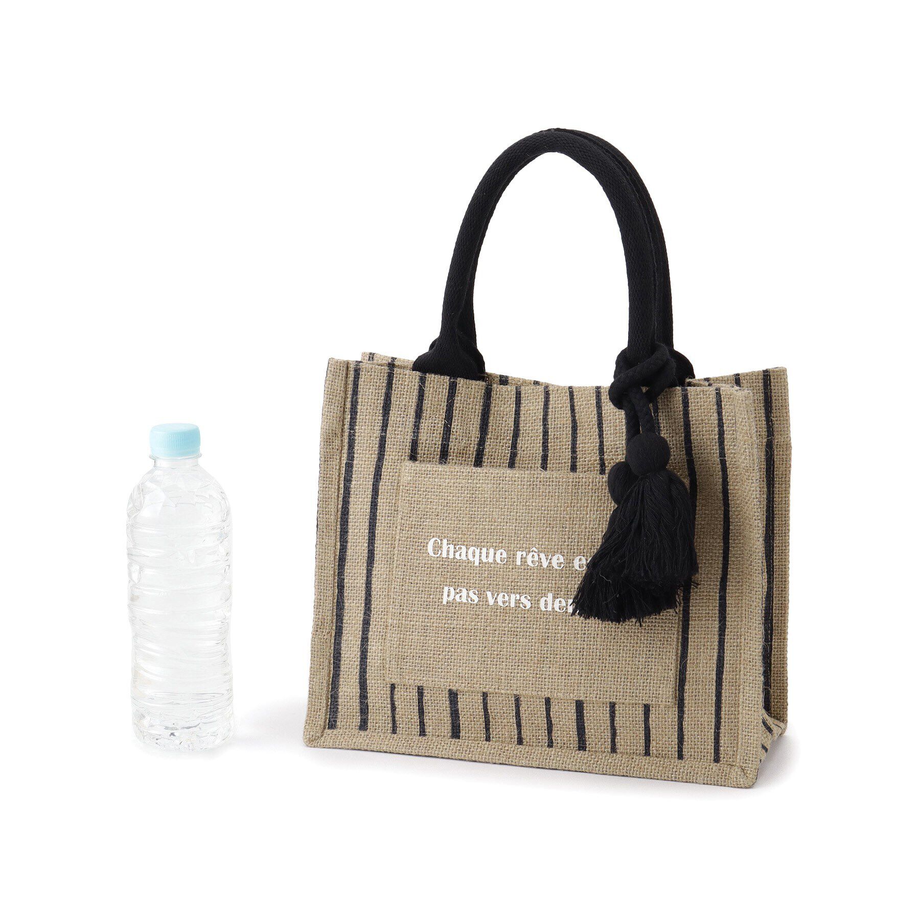 grove「スクエアタッセルジュートトート」|トートバッグ|