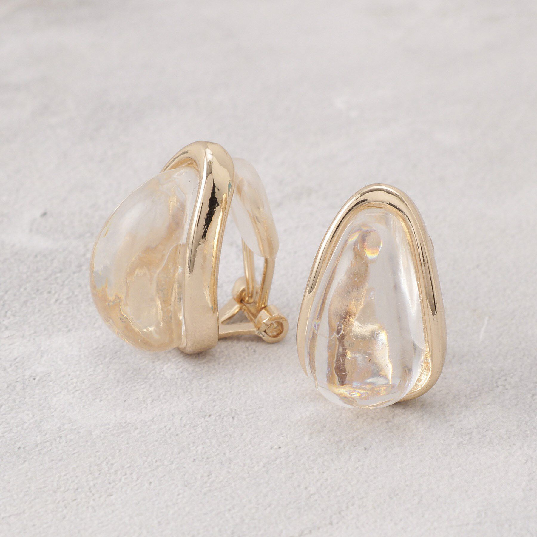 grove「ビッグクリアメタルイヤリング」|イヤリング|