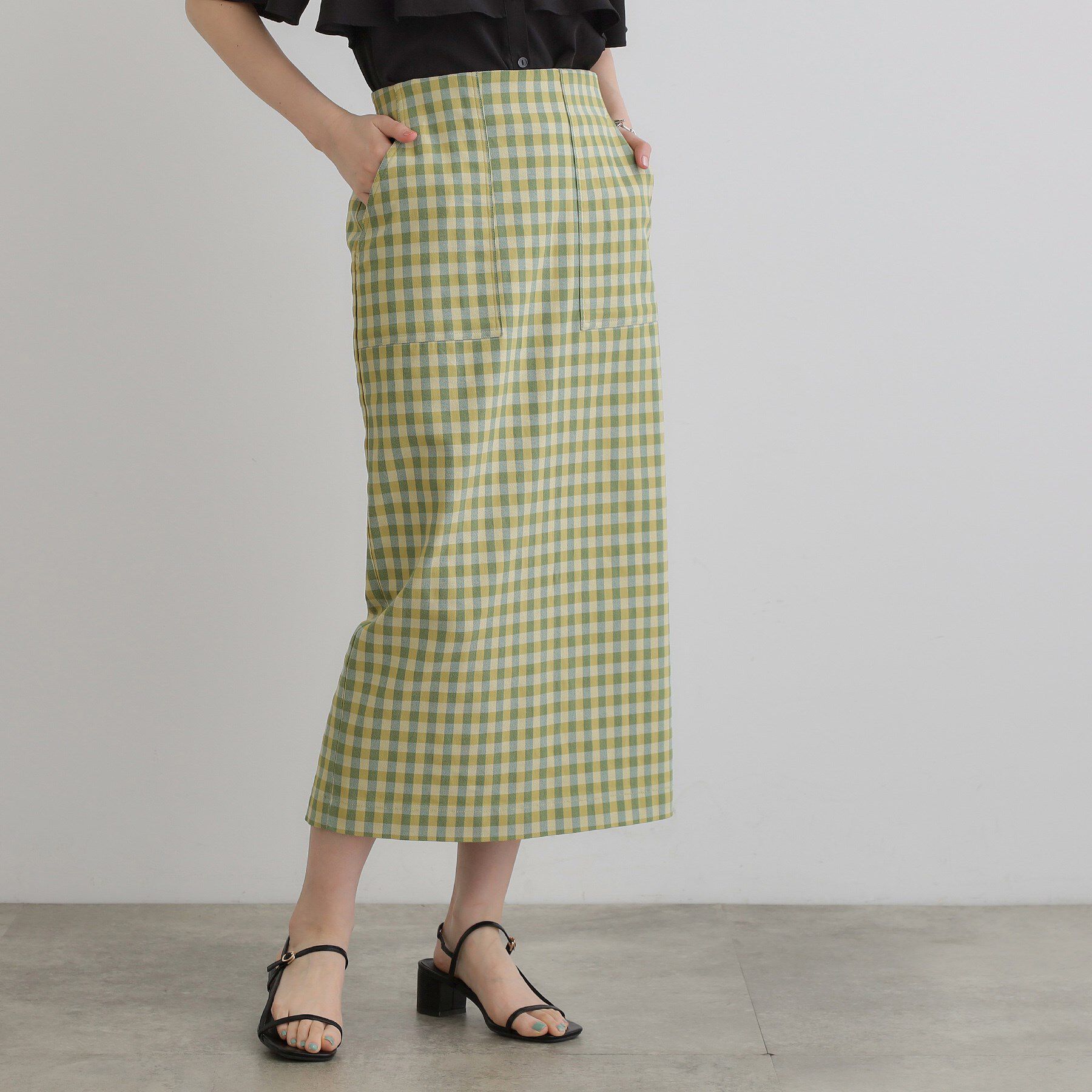 grove「楽ちんときれいを両立 ハイパーナロースカート」|スカート|