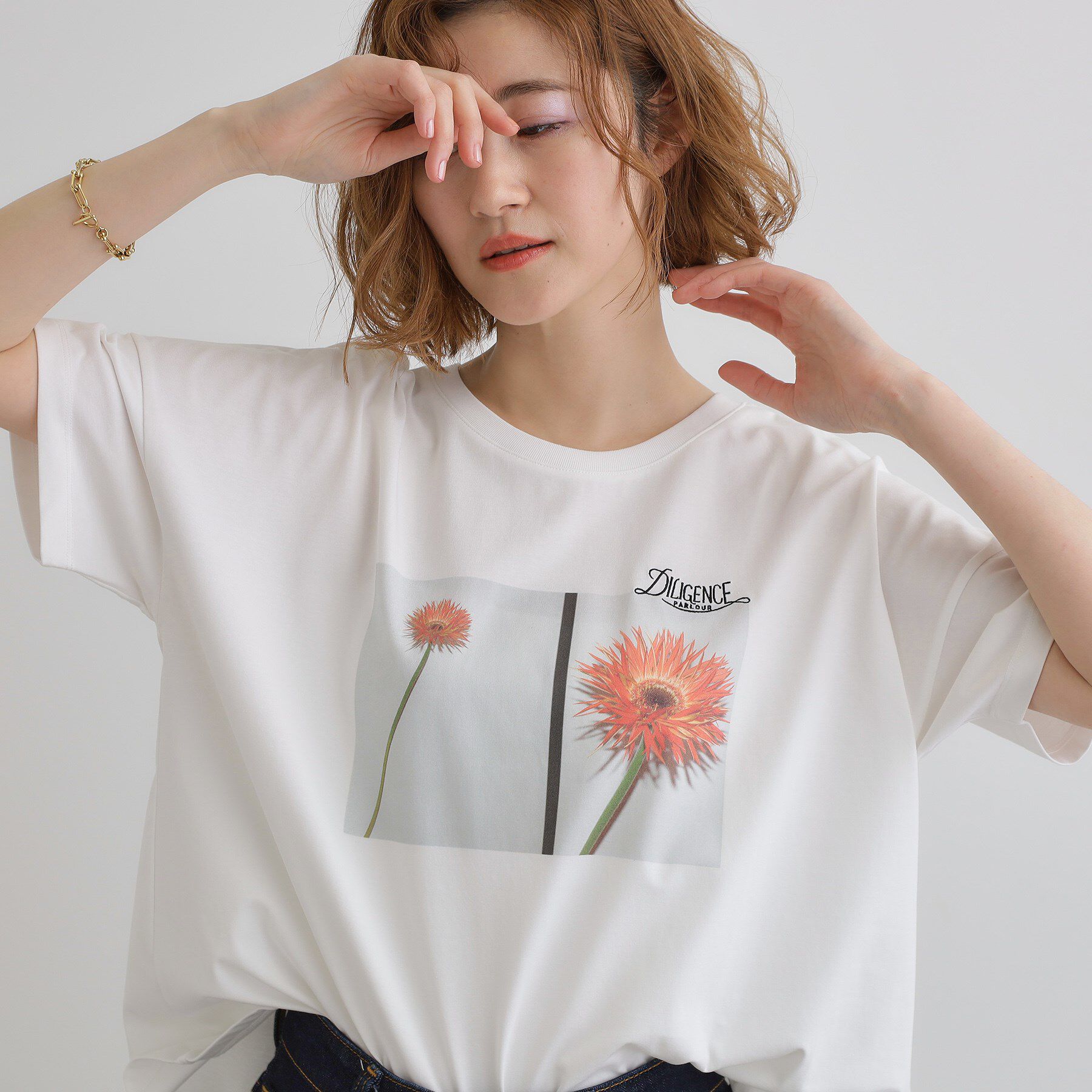grove「【コラボITEM】DILIGENCE PARLOUR フォトフレアTシャツ」|Tシャツ・カットソー|