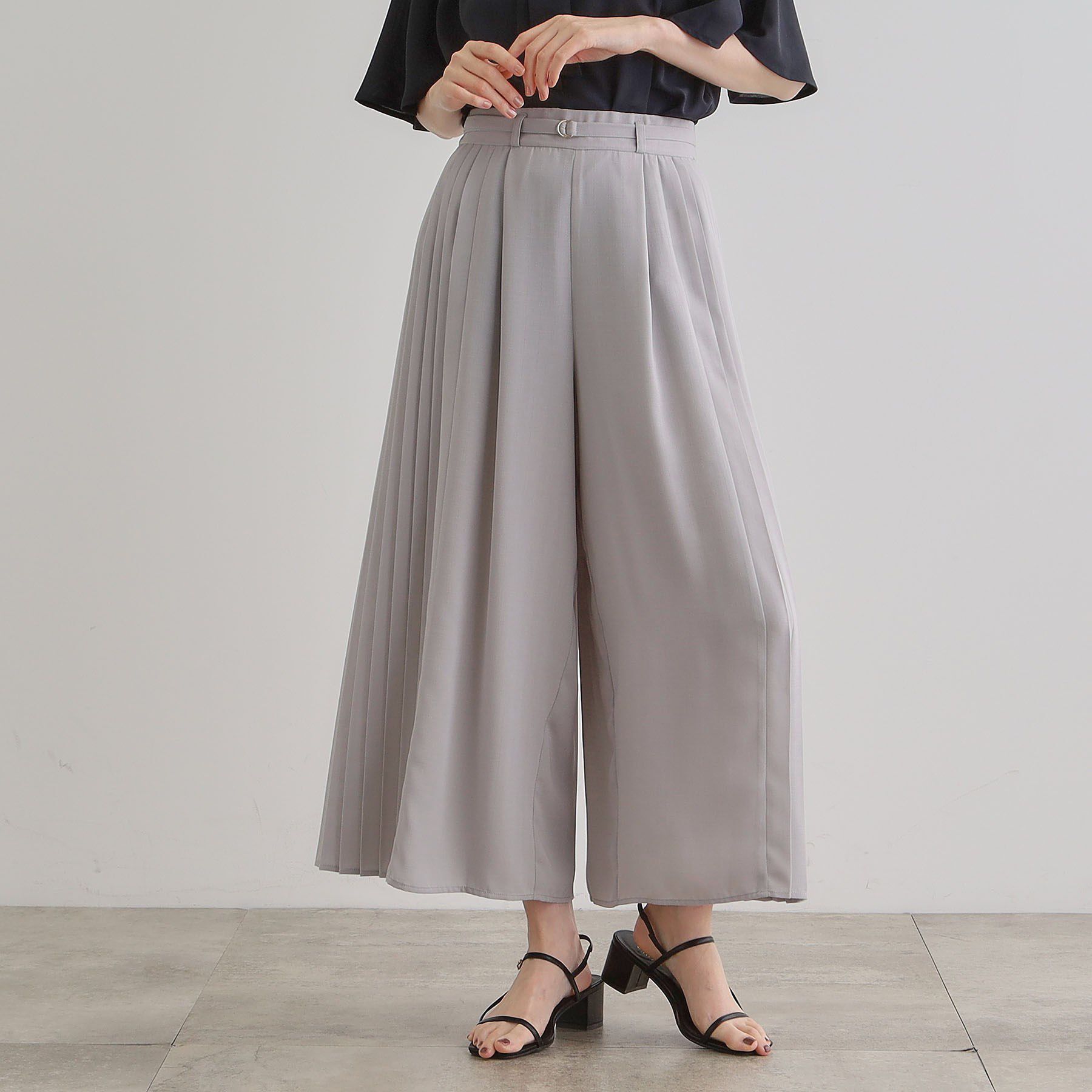 grove「さらっと軽やか サイドプリーツスカーチョ」|その他|