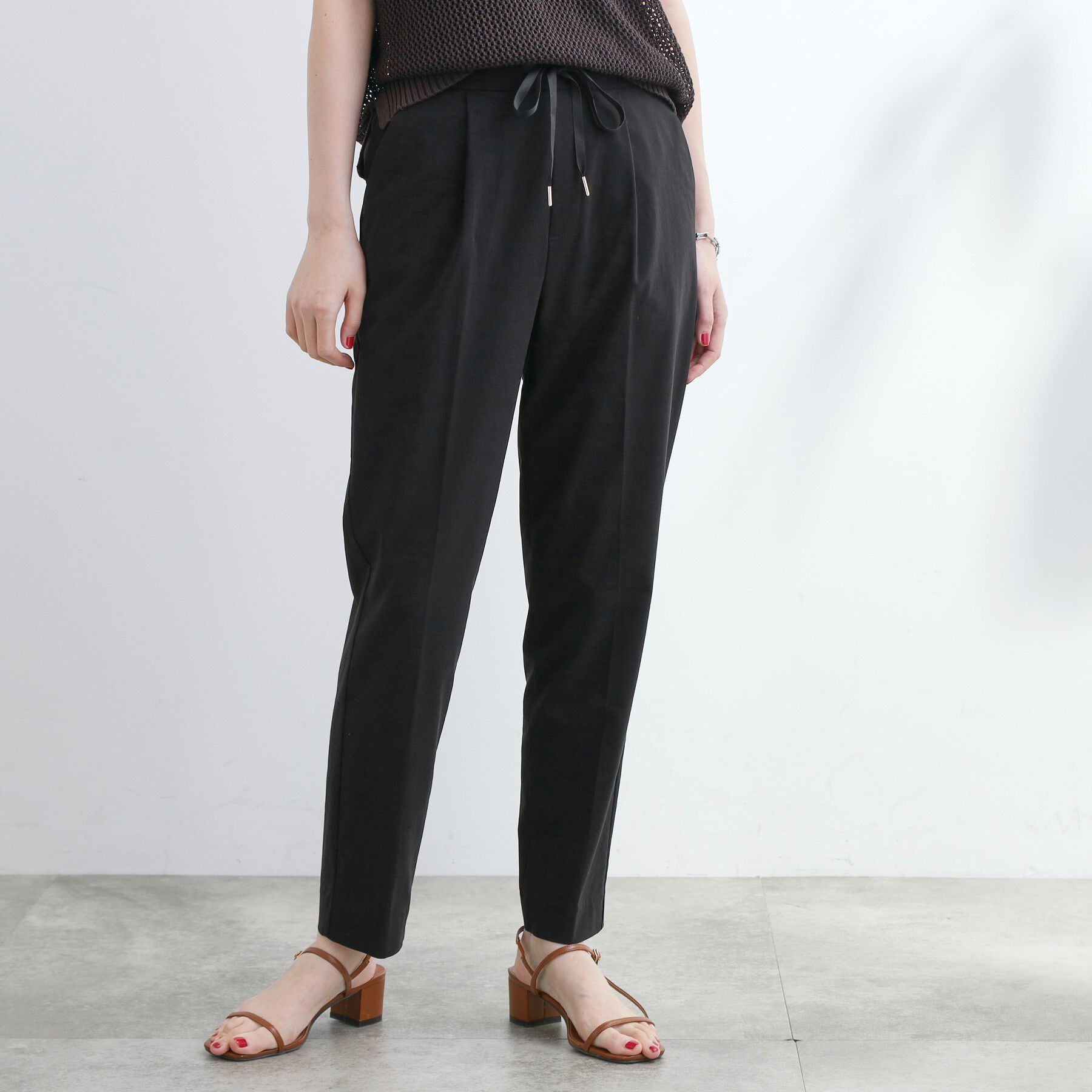 grove「キレイも動きやすさも　美脚見えハイパーストレッチパンツ」|その他|ブラック(019)