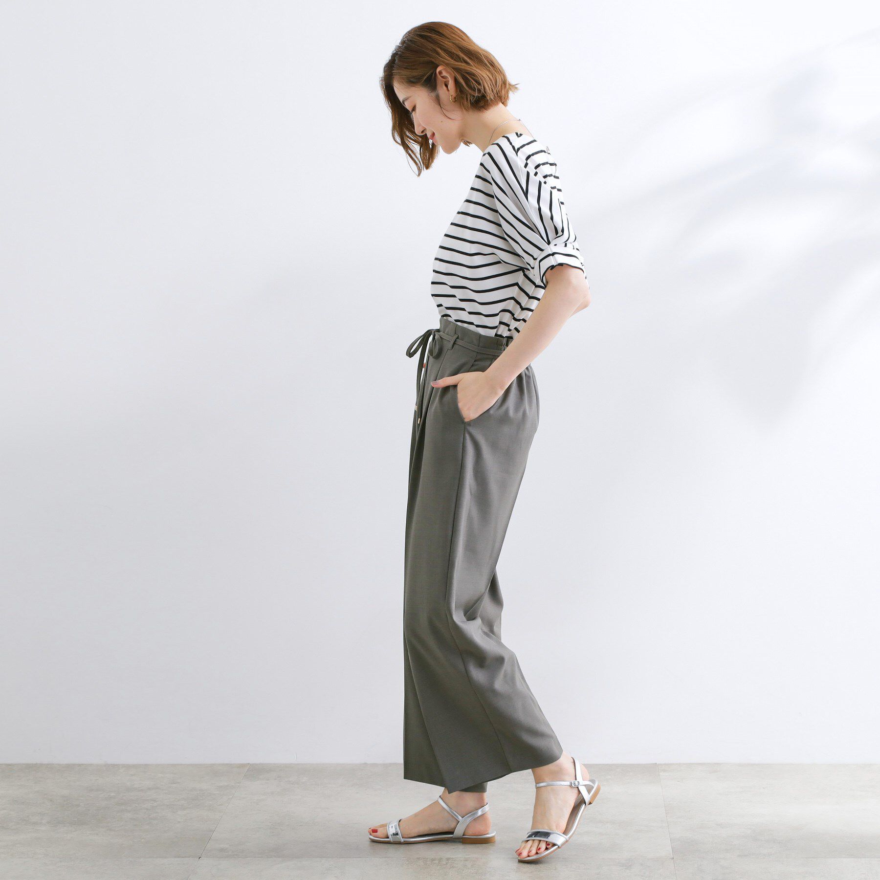 grove「美バランスが叶う　ハイウエストワイドパンツ」|その他|