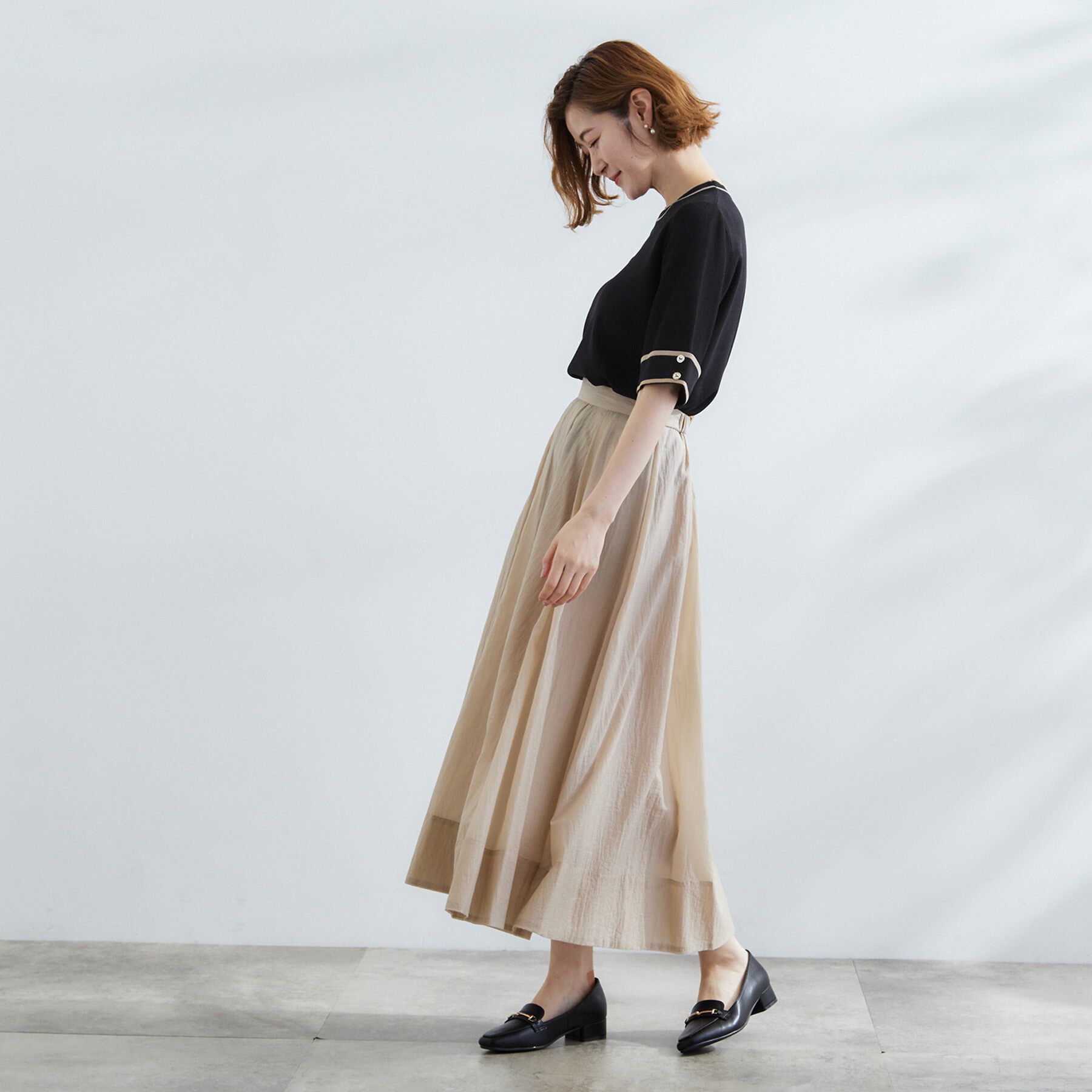 grove「【夏に嬉しい機能付き】やわらかドライタッチワイドスリーブプルオーバー」|ニット・セーター|