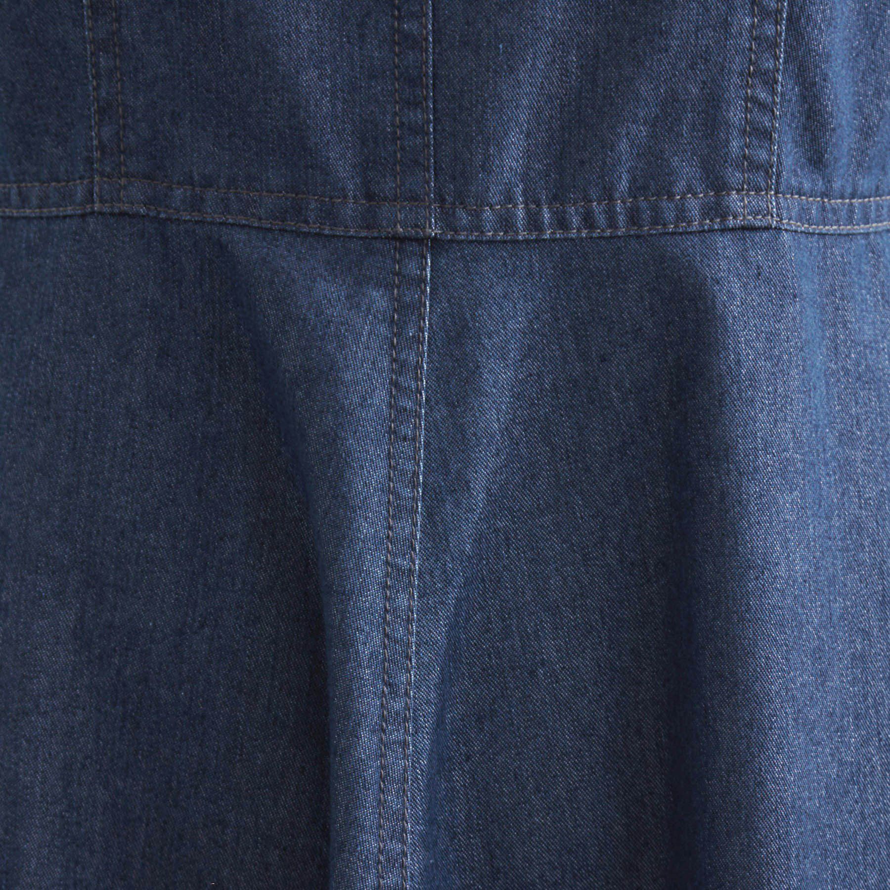 grove「すっきり見え 軽やかデニムノースリーブワンピース」|ワンピース|