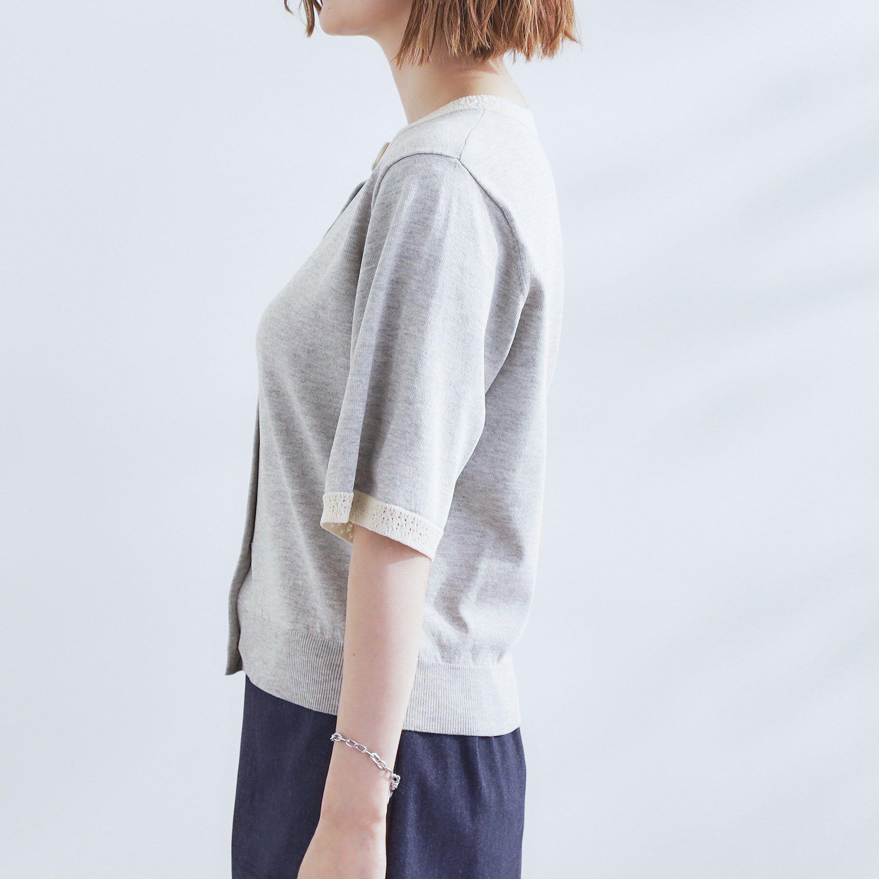 grove「さらりと心地よい　大人のサマーニットカーディガン」|カーディガン|