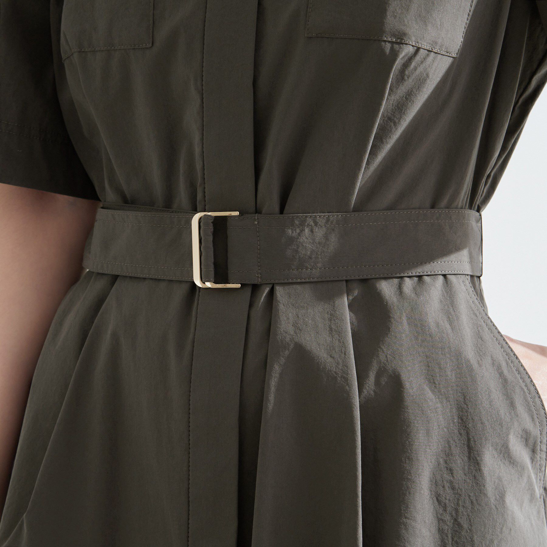 grove「軽やかに決まる　ワークシャツワンピース」|ワンピース|