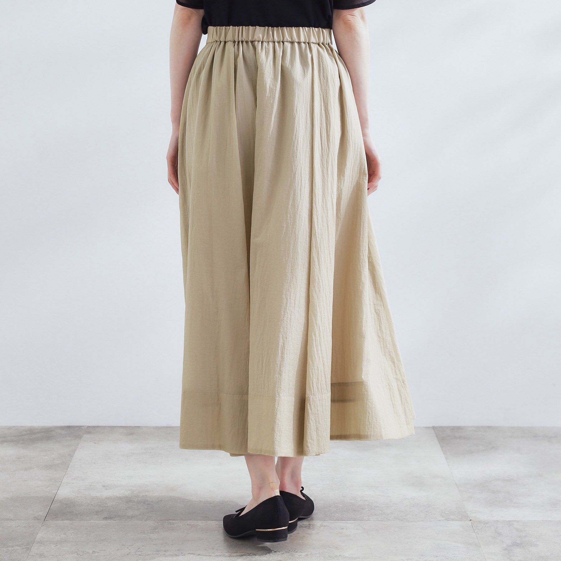 grove「透け感がムードある 大人のタックギャザースカート」|スカート|