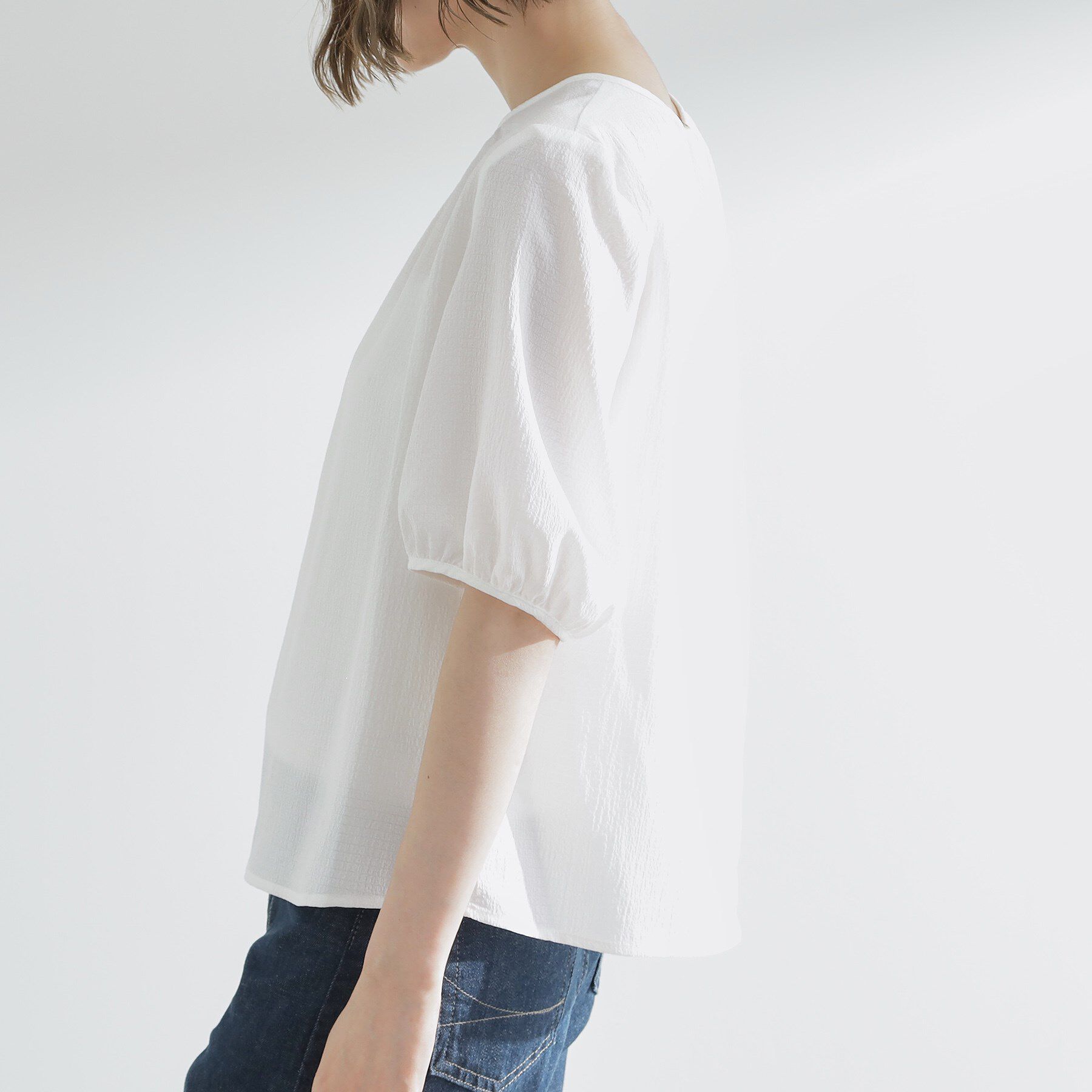 grove「【2点SET/お洒落見え/体型カバー】ツイード調キャミ&times;ブラウスセット」|シャツ・ブラウス|