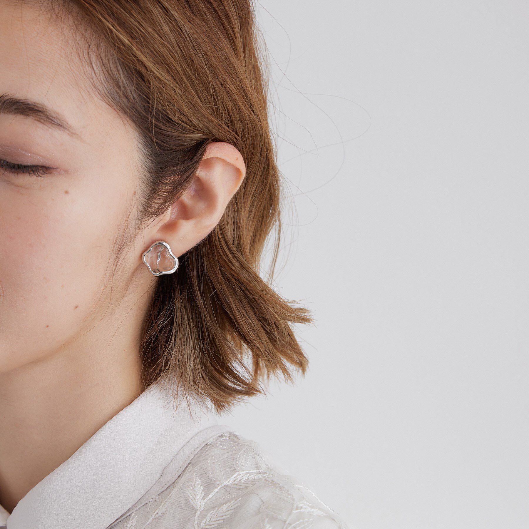 grove「ニュアンスメタルクリアイヤリング」|イヤリング|