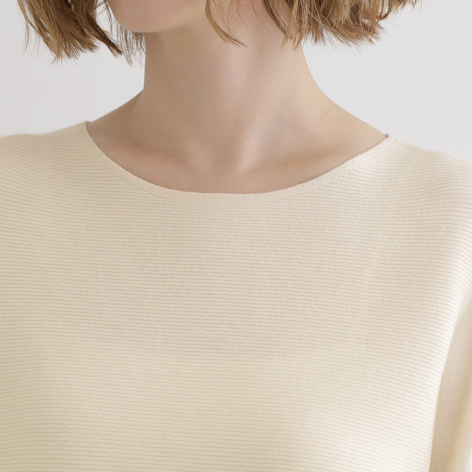 grove「【最終お値下げ！】ガーターボートネックプルオーバー【洗える/毛玉軽減】」|ニット・セーター|